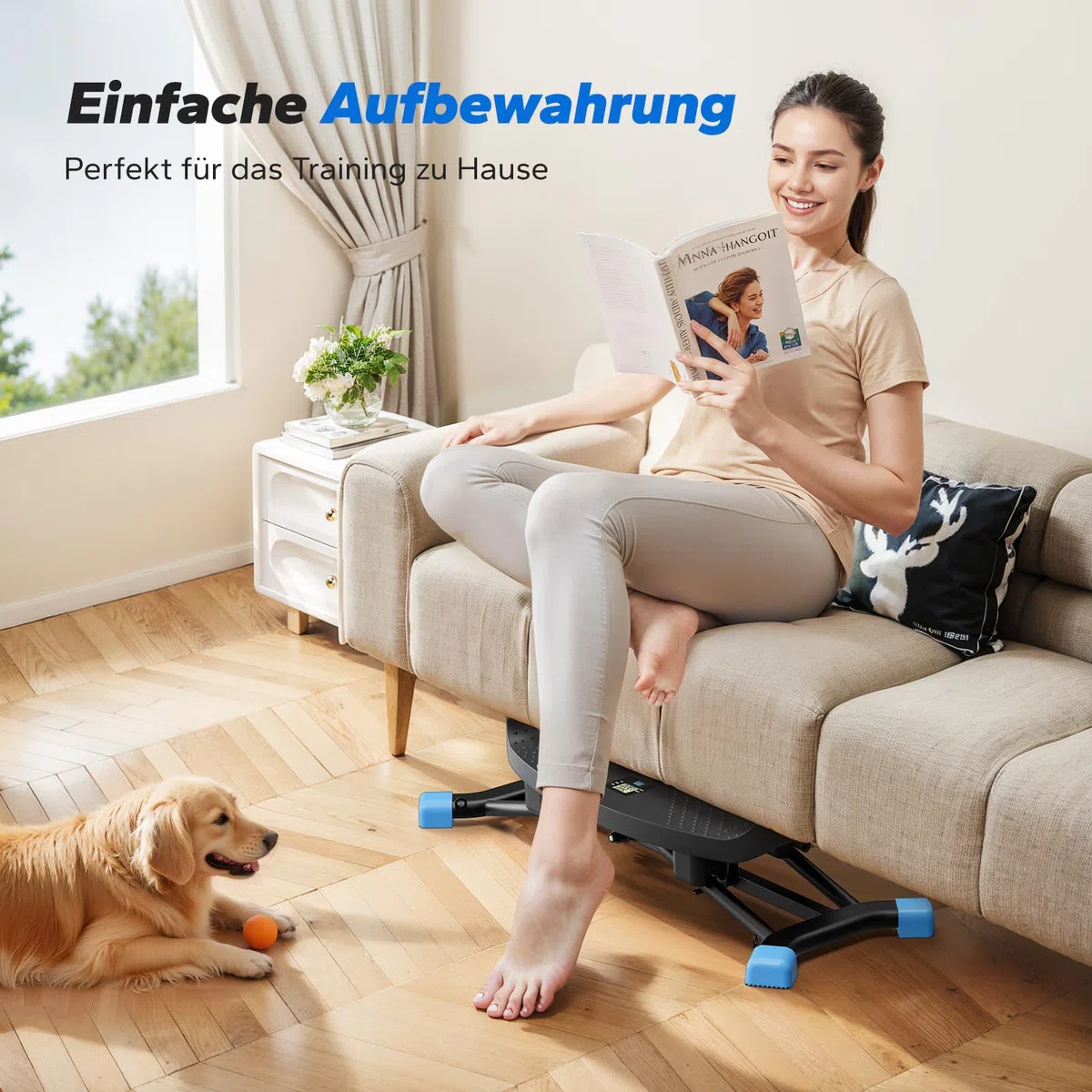 MERACH Twist Board mit Display, Seitlich Balance Board mit 2 Widerstandsbändern, bis 136KG, für seitliche Bewegung, Rehabilitation & Koordination, Home Gym, Anfänger