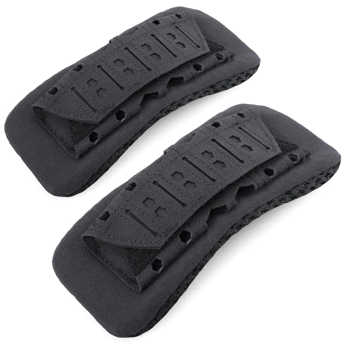 WYNEX 2 Pack Schulterpolster mit Klettband Rutschfestes Shoulder Pads, Molle Zubehör für Militär Rucksack,Chest Rig,Taktische Weste(5 cm breite Schultergurte)