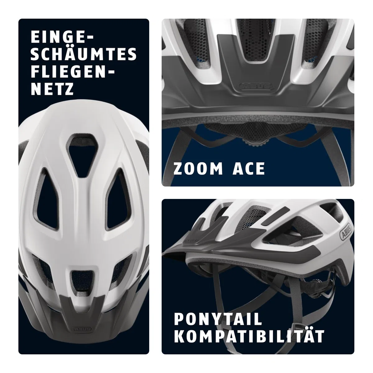 ABUS Fahrradhelm Aduro 3.0 LED - Sportiver City-Helm in stilvollem Design für alltägliche und sportliche Touren - mit Rücklicht - für Damen und Herren