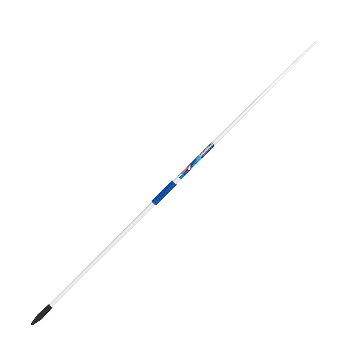 Sport-Thieme Trainingsspeer Fly | Gummispitze für Hartplatz Kunstrasen EIS | Verschiedene Größen | Blau | Baumwollkordelgriff Aluminium Schaft | Für Werfen Stoßen Training Outdoor