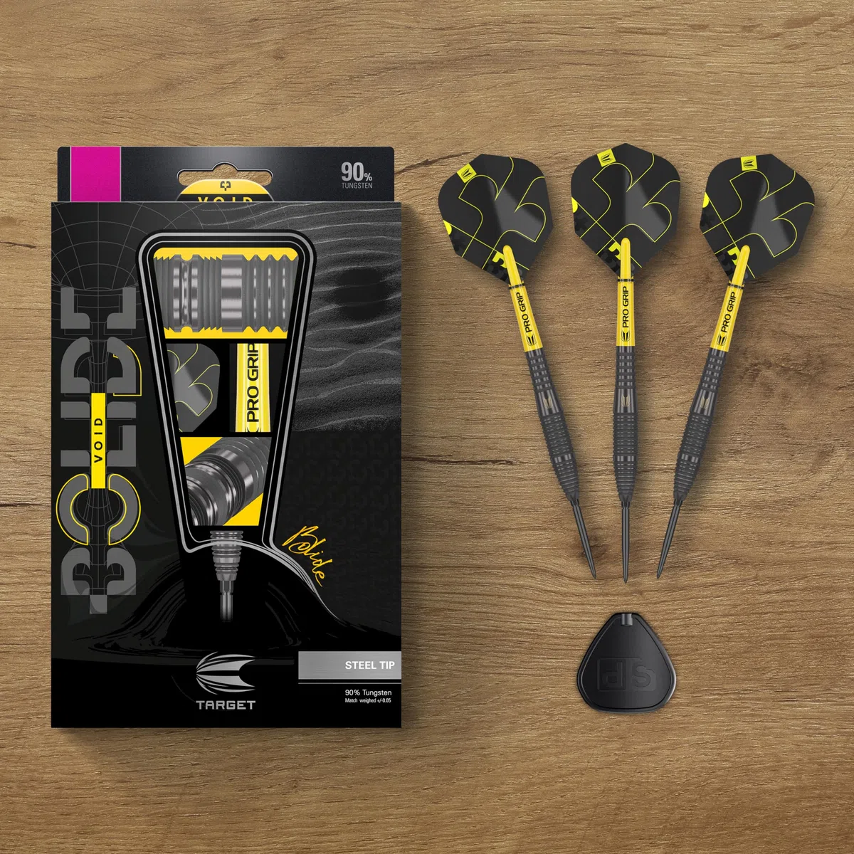 Target Darts Bolide Void 90% Tungsten Dart Set, Stahlspitzen-Darts mit Schweizer Spitze | 21G/22G/23G/24G/25G/25G | Professionelle Dart-Sets, Schwarze Darts, Schweizer Spitze-Werkzeug inklusive