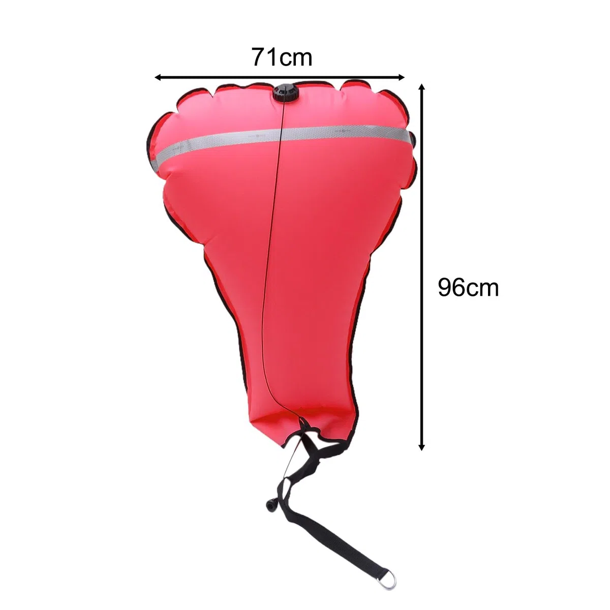 harayaa Hebesack Aus Polyether 210DTPU Nylon, Rettungsboje, Auftriebskörper, Tauchzubehör mit Ablassventil, Geeignet für Professionelles Tauchen Und Wasserspo