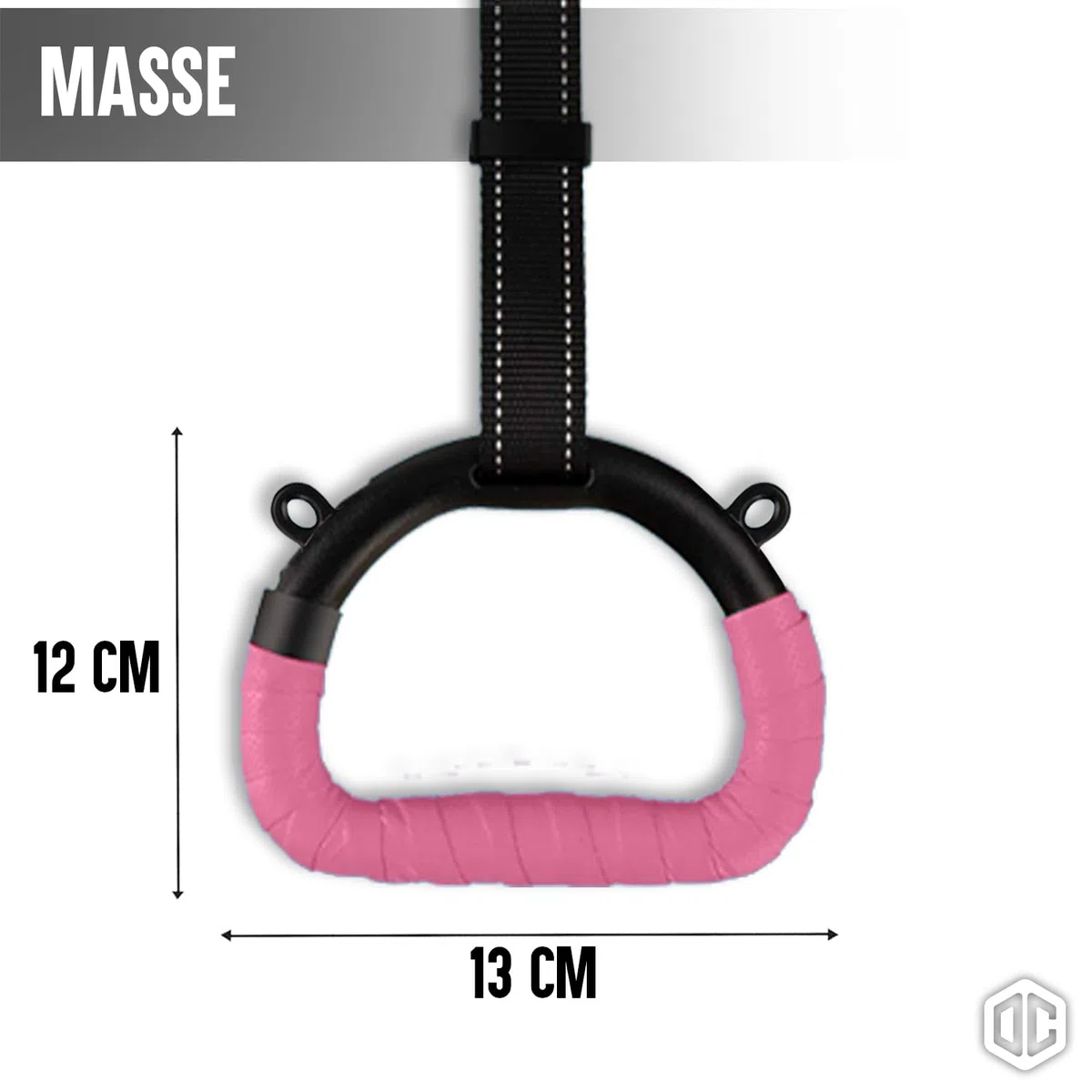 Original Cup Gym Rings Turnringe für Kinder Pink | 2 stabile Ringe mit verstellbaren Gurten (16–55 cm) | rutschfeste Bandage | Indoor & Outdoor | Aerobik