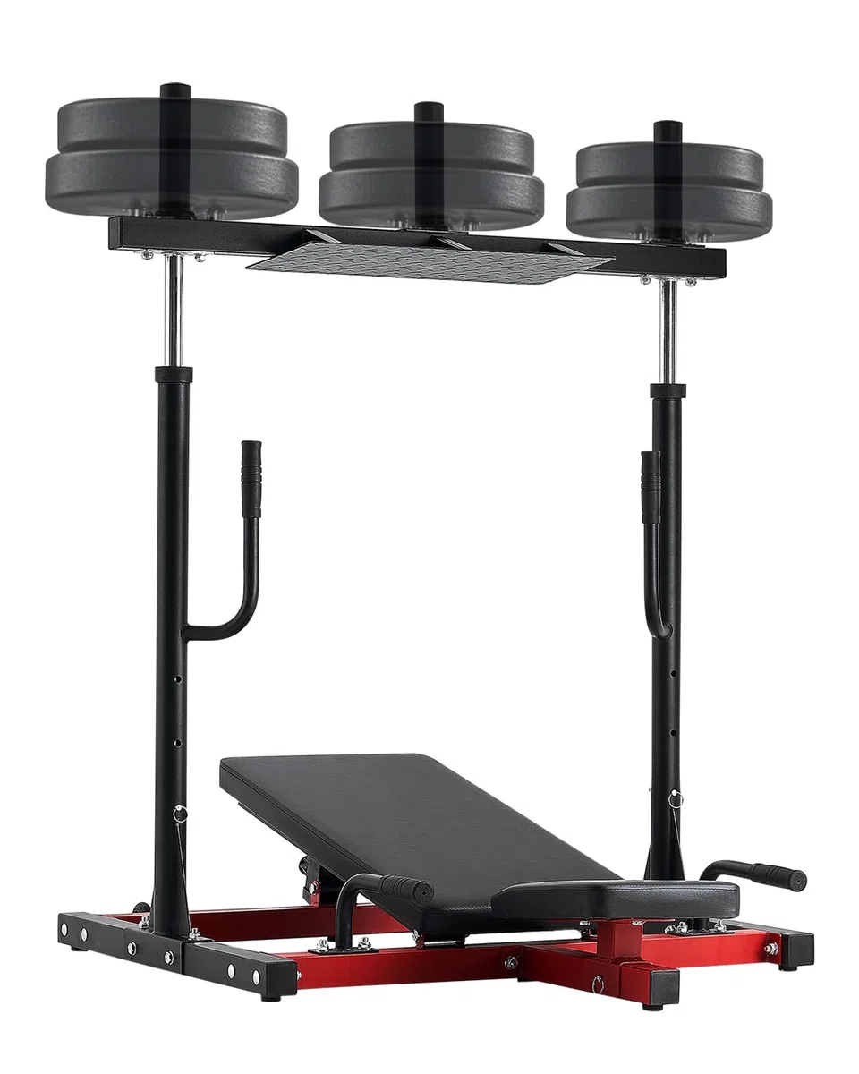 VEVOR Vertikale Beinpresse, spezielles Heim-Fitnessgerät für den Unterkörper, Trainingsgerät aus Karbonstahl, verstellbares Beinkrafttraining für hochintensives Drücken 249,48 kg belastbar