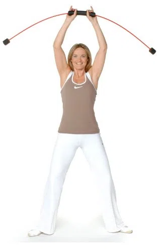 FLEXI-BAR® Athletic, Schwarz, hochbelastbarer Schwingstab von Flexi-Sports mit Einführungs-DVD und Trainingsplan, Schwungstab, Schwingstick