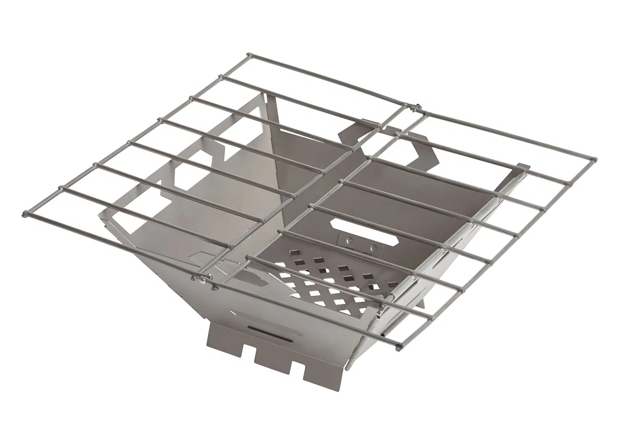Vargo Edelstahl Feuerkasten Grill