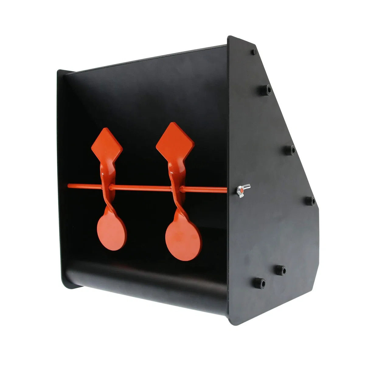 OpTacs - Kleinkaliber Kugelfangkasten Zielscheibe Pellet Catcher inkl. Pendelziel und 5 Zielscheiben I Robuster Kugelfang für Luftgewehr & Kaliber .177, .22