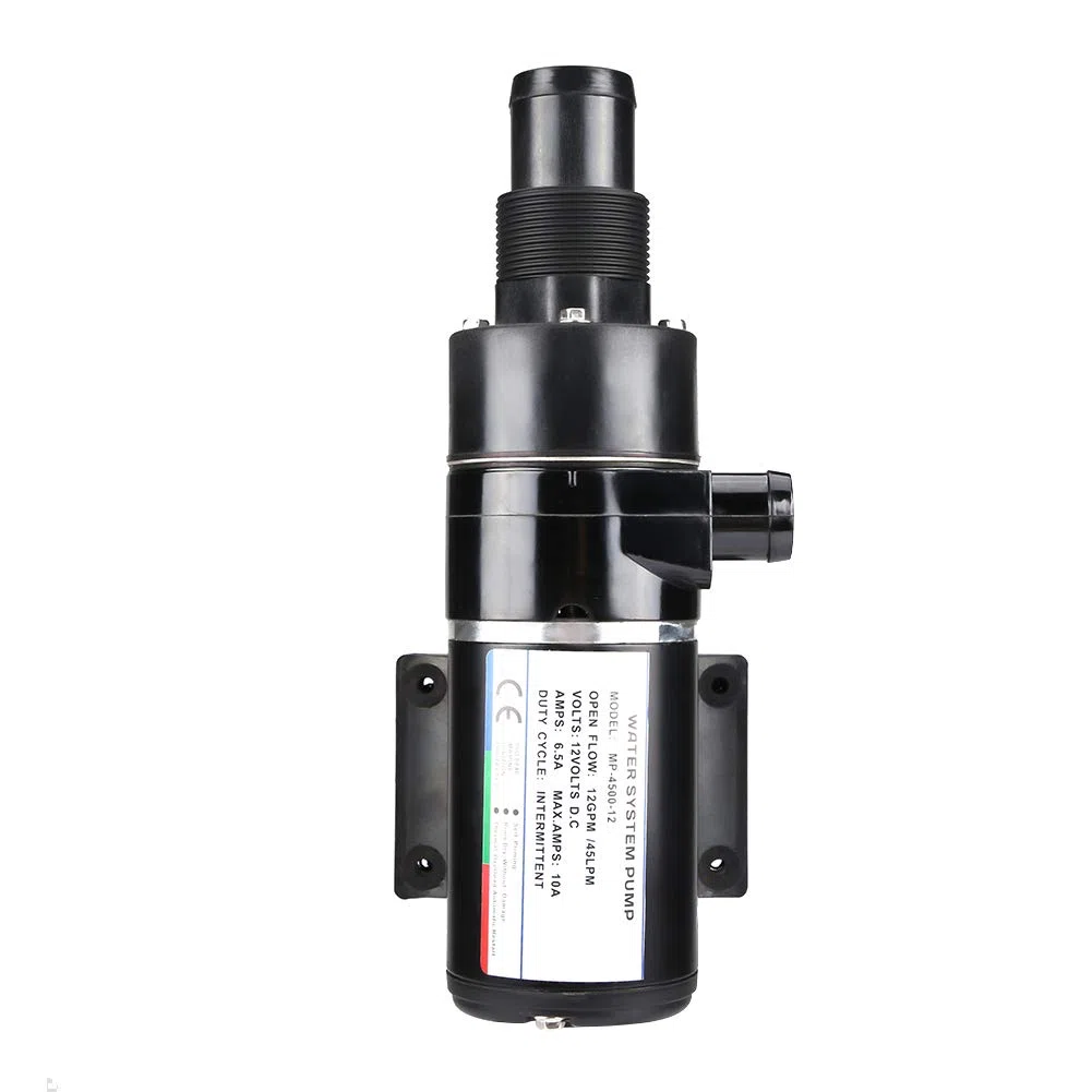 Ejoyous Zerhackerpumpe Fäkalienpumpe Fäkalien-Absaugpumpe 12V Hochdruck-Membran-Selbstansaugpumpe, Hochdruck-Wasserpumpe für Marine Boote Yacht Wohnwagen Camping Outdoor Garten