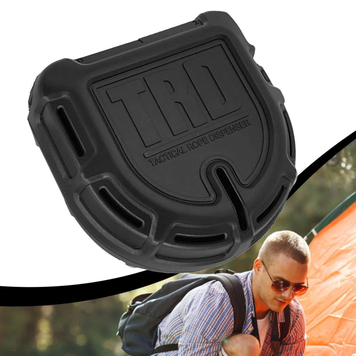 Paracord -Spender - Seilspender | Kabelspeicherbox | Überlebensausrüstung Seillagerbox Outdoor Tool | Fallschirm Container Effizienter tragbarer Nutzungsstreicher -String -Container zum Wandern im Fre