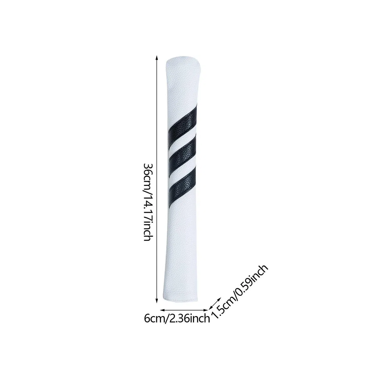 Alignment Sticks Cover Golf Schläger Alignment Sticks Hülle Kopfschutz PU Material Trainingsstäbe Übungshelfer Halter Elegantes Design Passend für