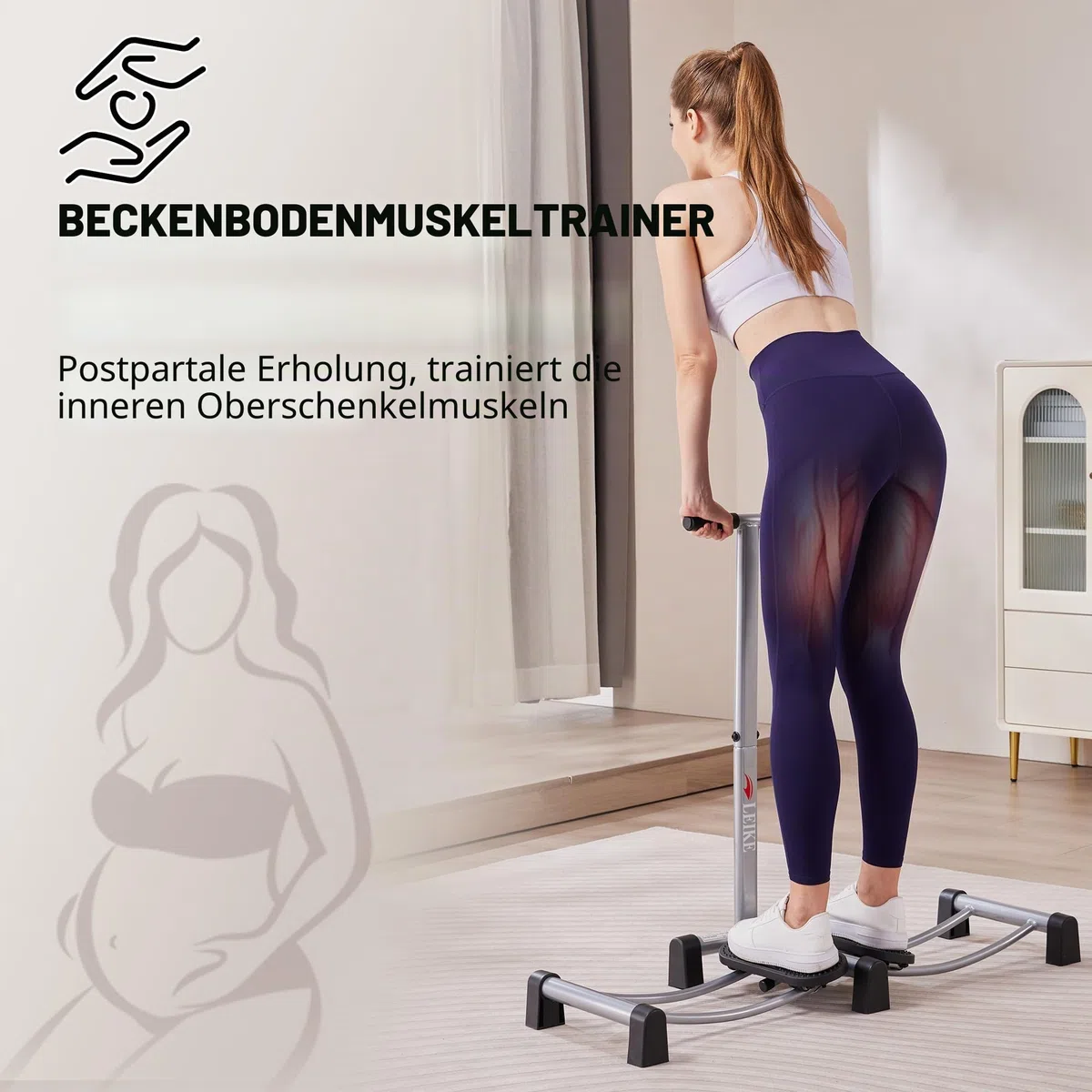 Leikefitness Ski-Simulator-Trainingsgerät: Muskelreparatur und Krafttraining für Heimfitness