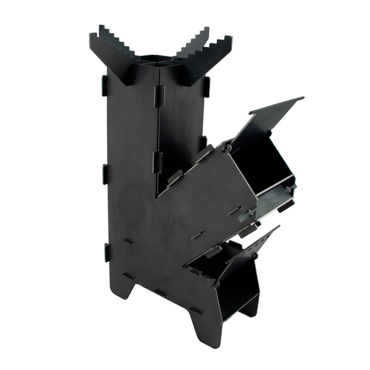 Fire World Raketenofen Rocket Groß Stove Stecksystem aus massivem 3 mm dickem Stahl