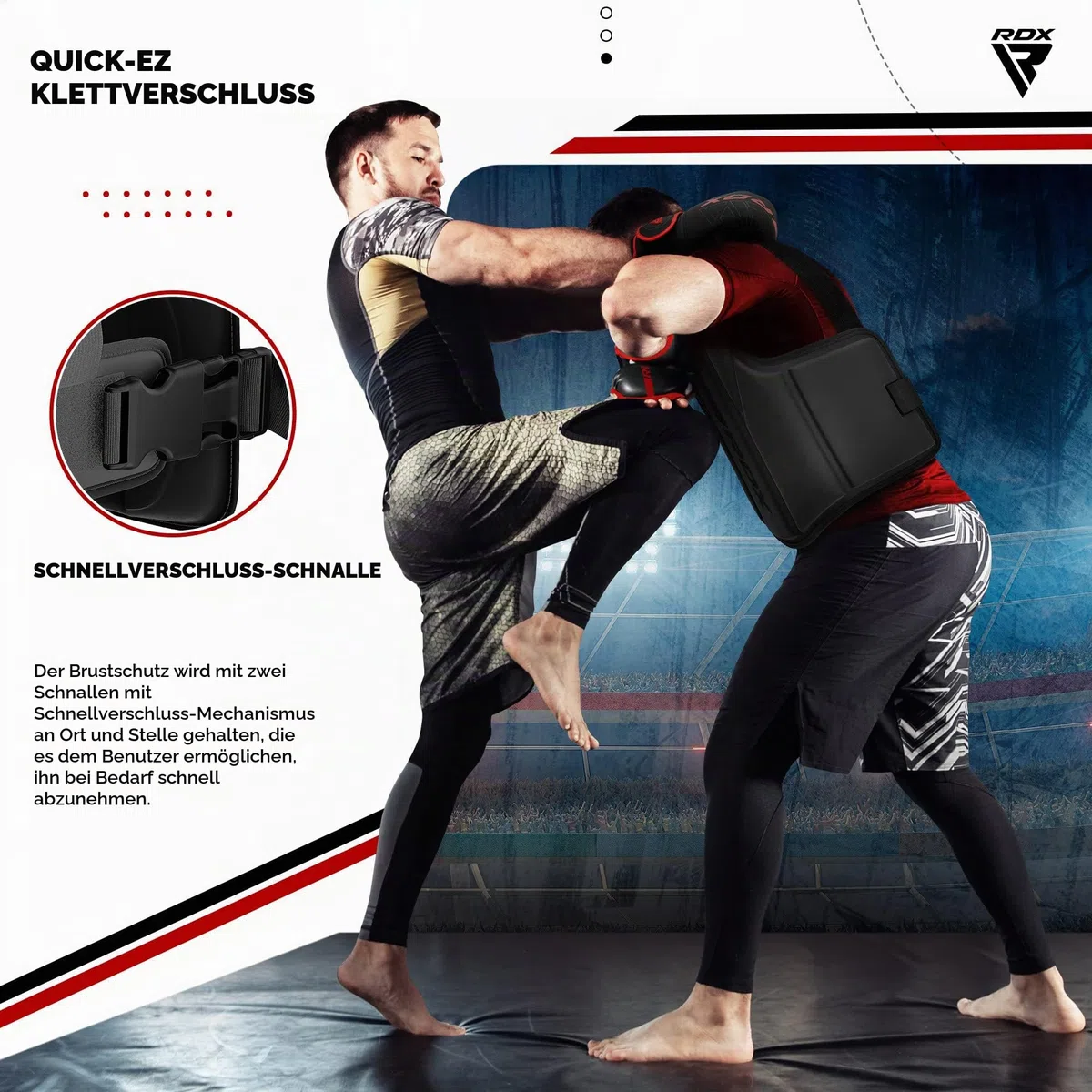 RDX Körperschutz Kampfsport, Maya Hide Leder Bauchschutz perfekt für Kickboxen, MMA Training, Muay Thai, Kampfsport, Boxtraining, Verstellbar Kampfweste Verwendung in Heim- und Fitnessstudio-Workouts