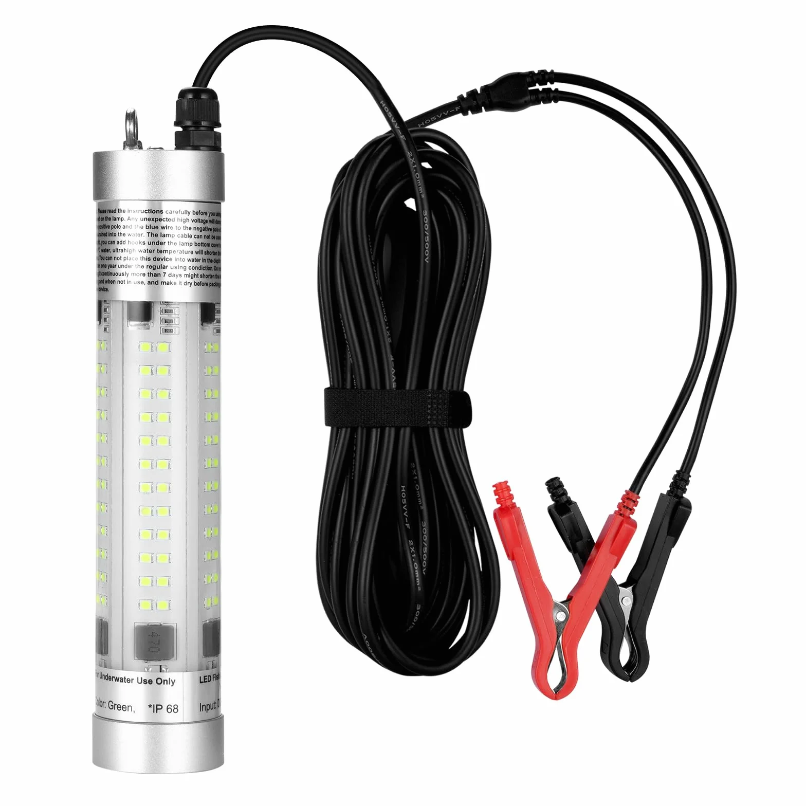 80W 9600 Lumen superhelle Fischköder Unterwasser LED Angellicht (Grün) | IP68 wasserdichte Fischattraktor lampe Fischauge Köder Licht für Boot, Meer, Eisfischen, Süßwasser und Salzwasser grünes