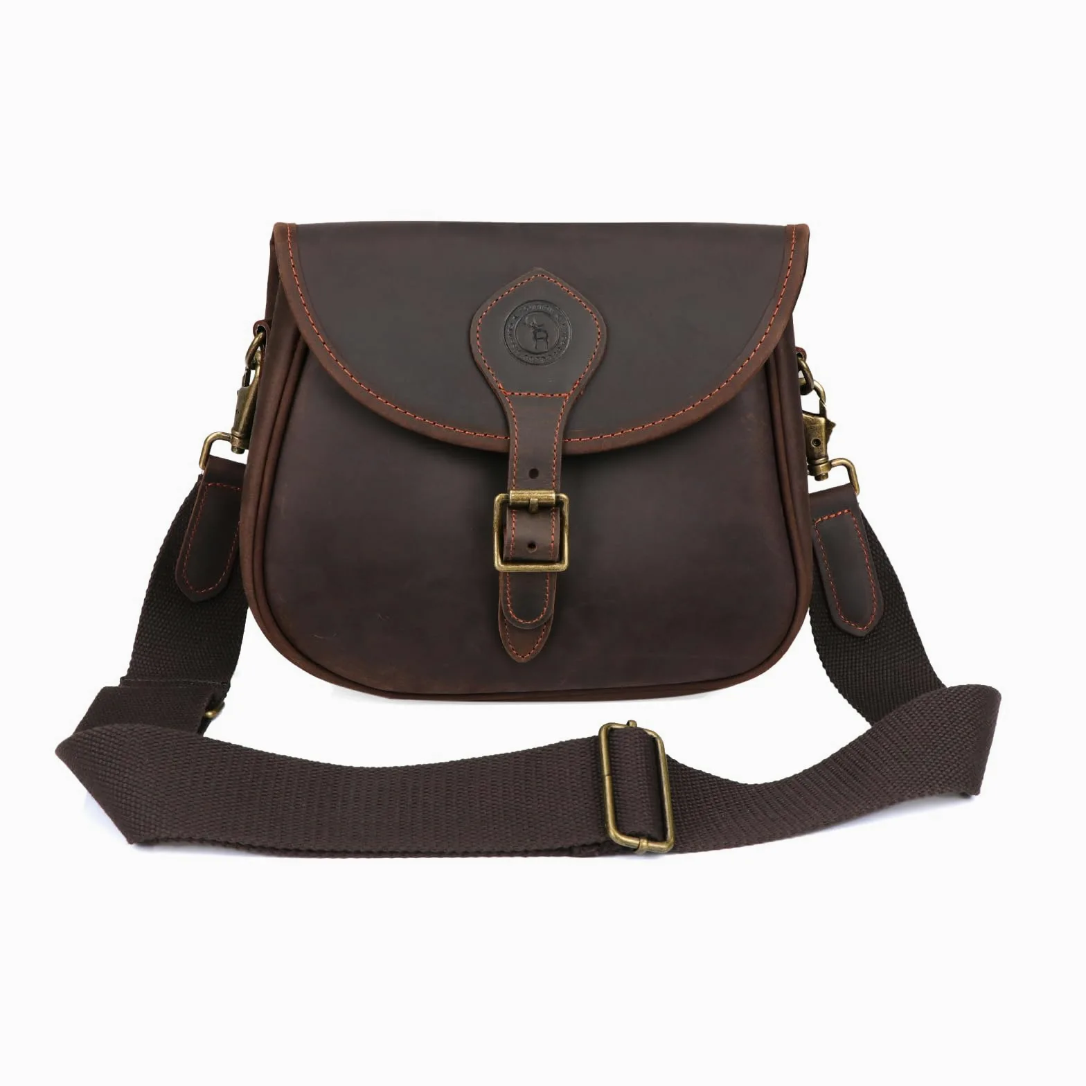 Tourbon Schrotflintenpatronentasche aus echtem Leder 12 GA 20 GA Munitionstasche 100 Patronen