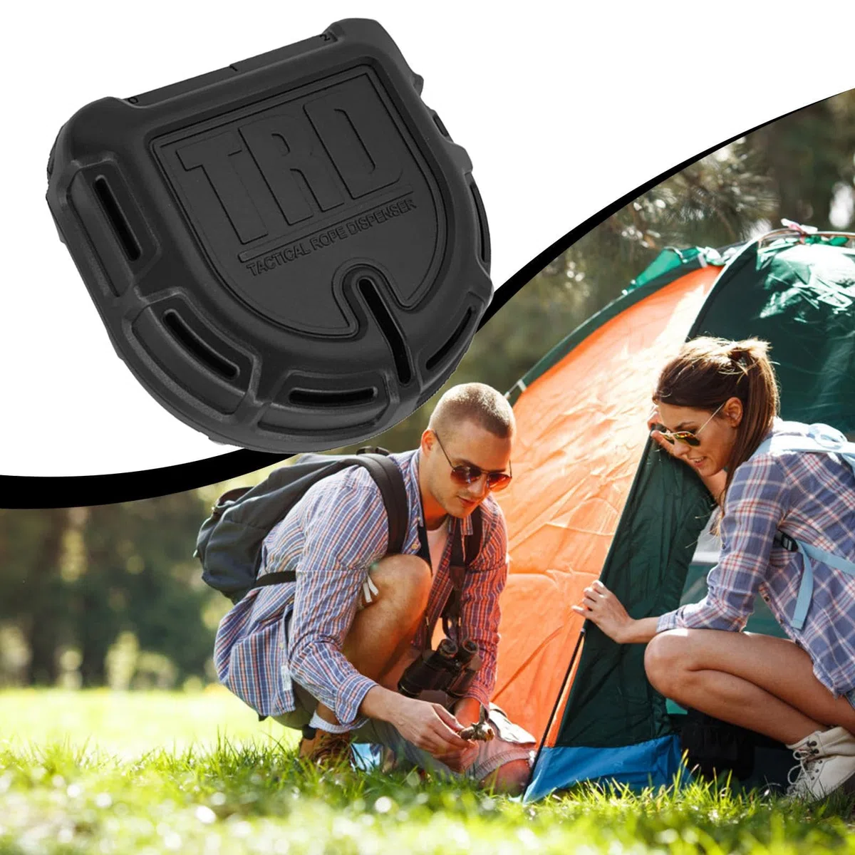 Paracord -Spender - Seilspender | Kabelspeicherbox | Überlebensausrüstung Seillagerbox Outdoor Tool | Fallschirm Container Effizienter tragbarer Nutzungsstreicher -String -Container zum Wandern im Fre