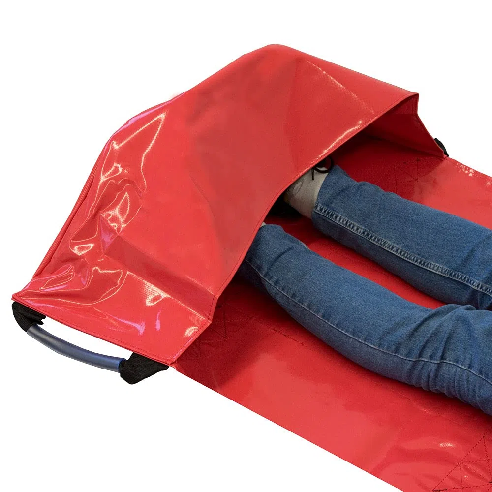 Tragetuch Plane DIN EN 1865 mit Fußsack Bergetuch Rettungstuch