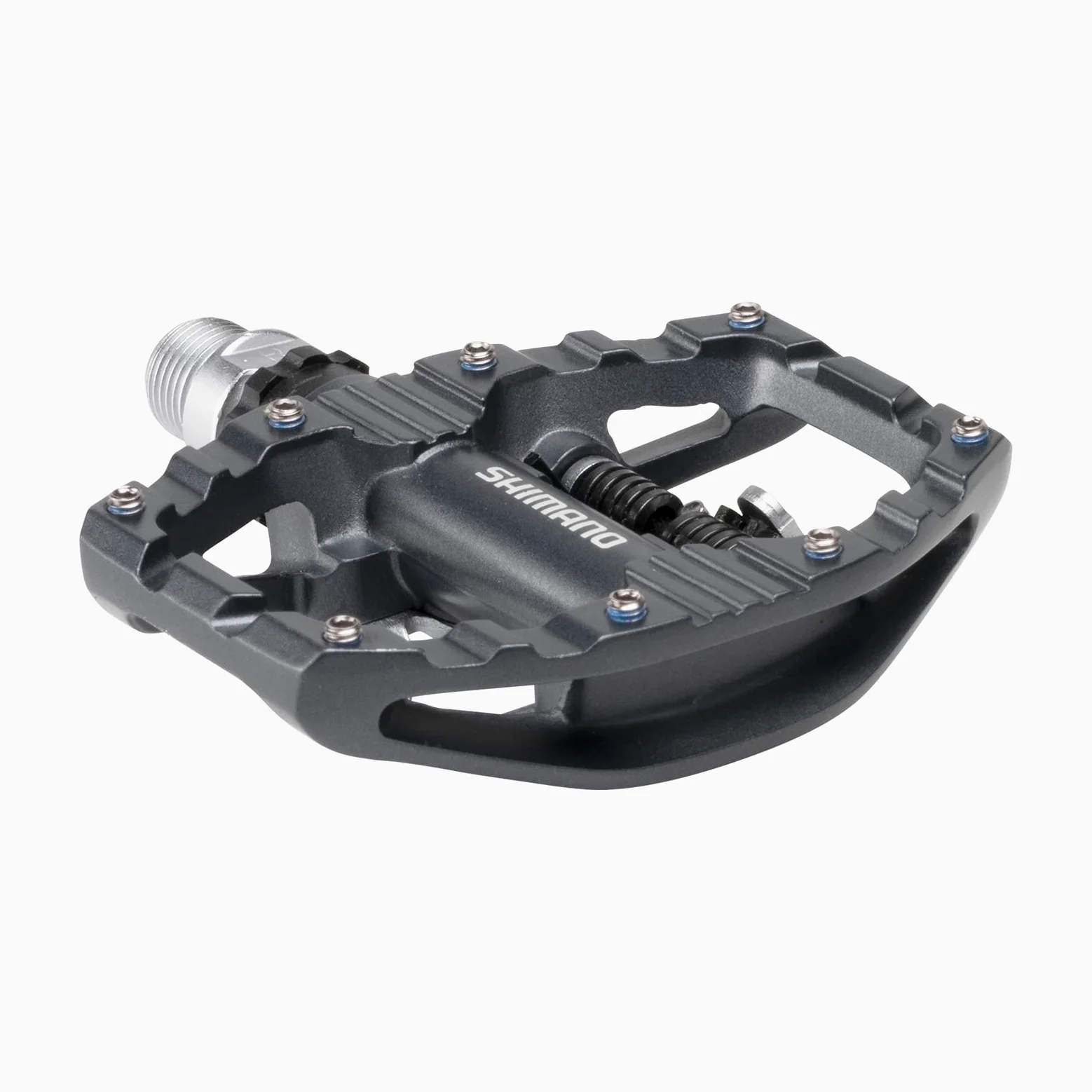 Shimano PD-EH500, SPD-Fahrradpedale, Klampen-Set inklusive, Mountainbike, zweiseitige Plattform, Metall