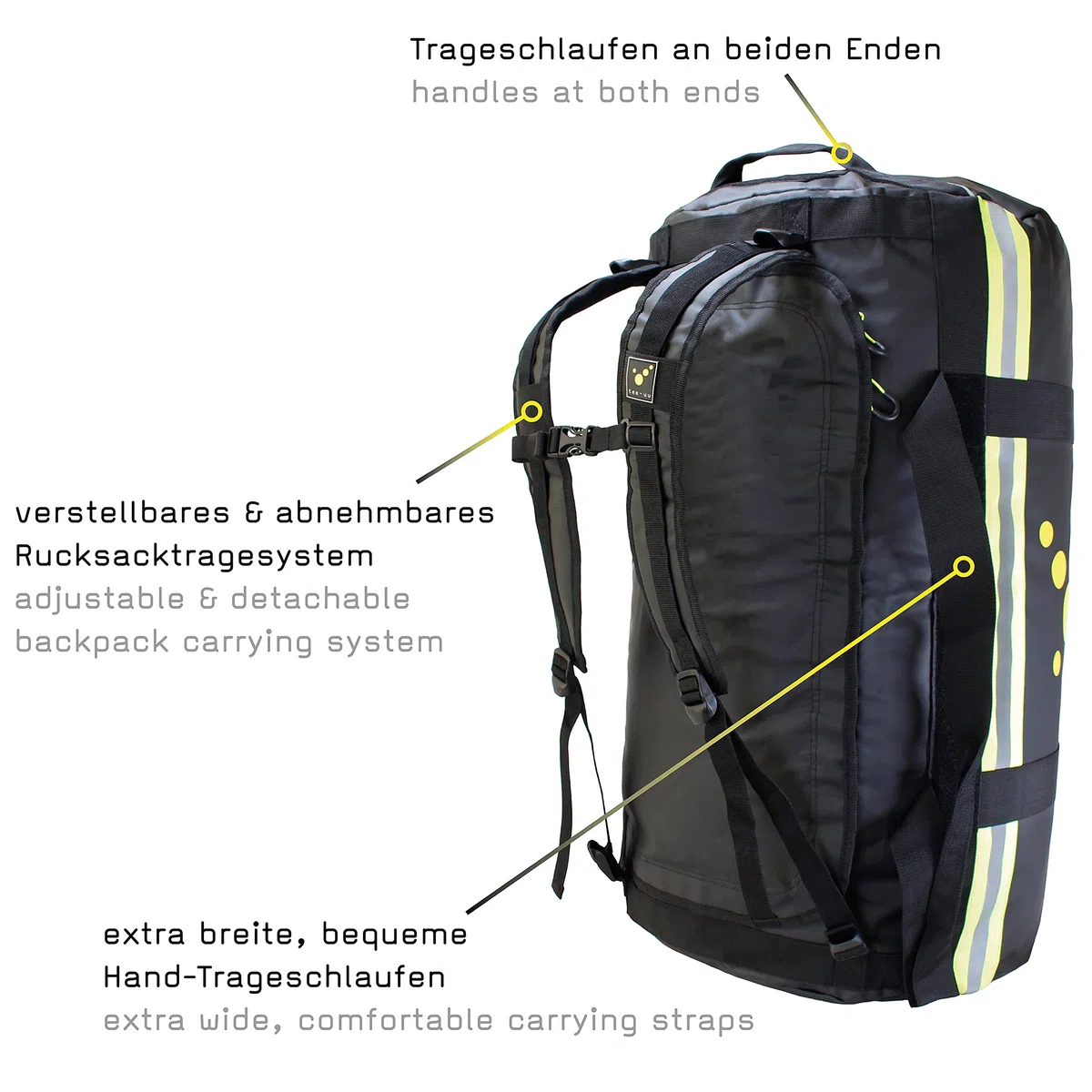 tee-uu BARRELBAG Bekleidungstasche | Verschiedene Varianten | robust aus Plane