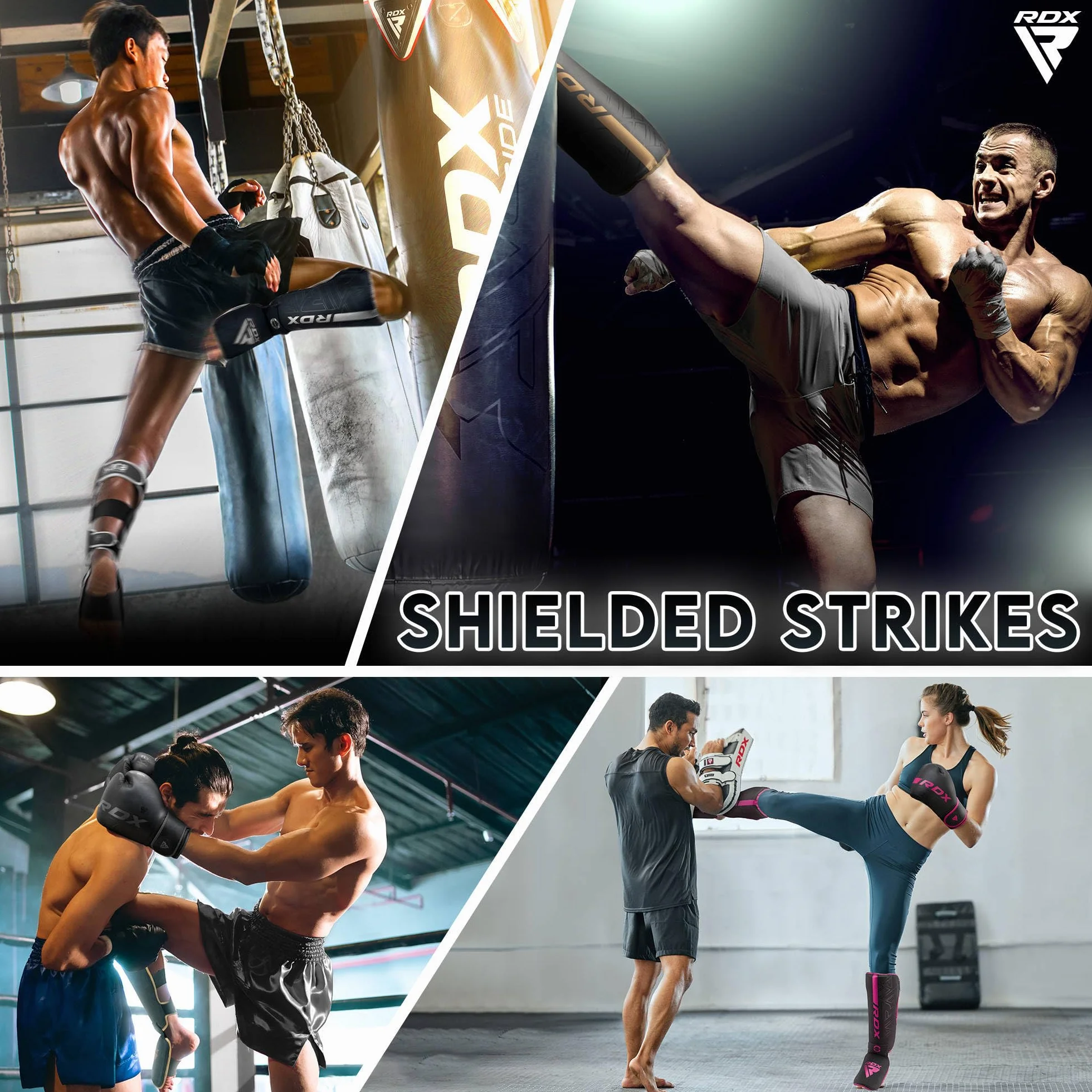 RDX Schutz für warme Boxen, Thai, Kickboxen, Kampfsport, MMA, Training, Maya-Hide-Leder Kara, Schutz für Muay Thai, Krav, MAGA, Sparring, BJJ, Karate und Kampftraining, Fußschutz