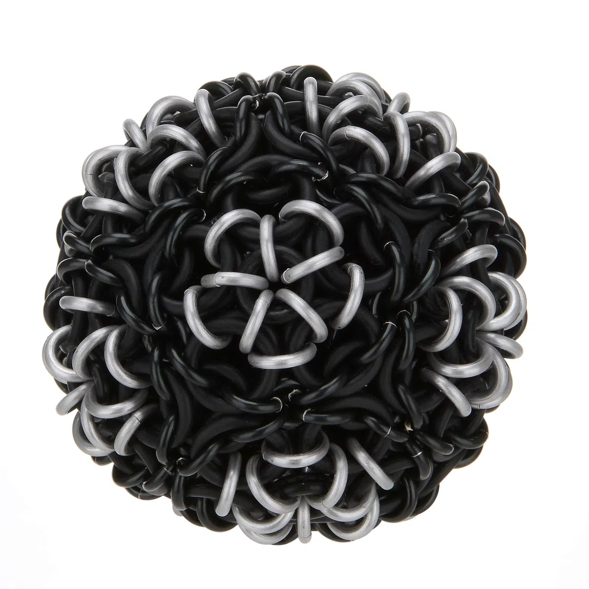 Footbag Chainmail Ninja Metall und Gummiringe. Perfekte Kombination aus Pop und Stall
