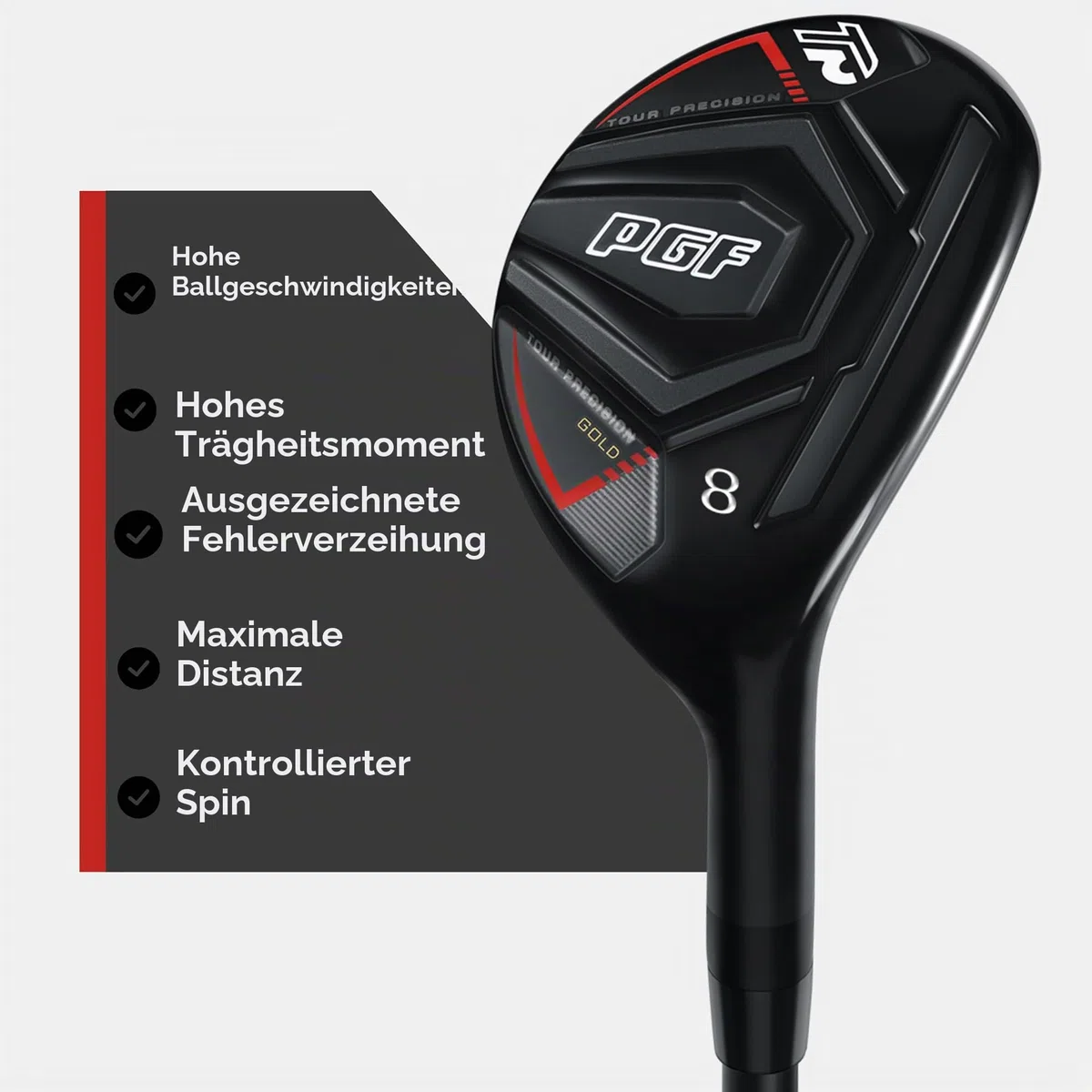 PGF Gold Tour Precision Hybrid Golfschläger [RH][Reg]