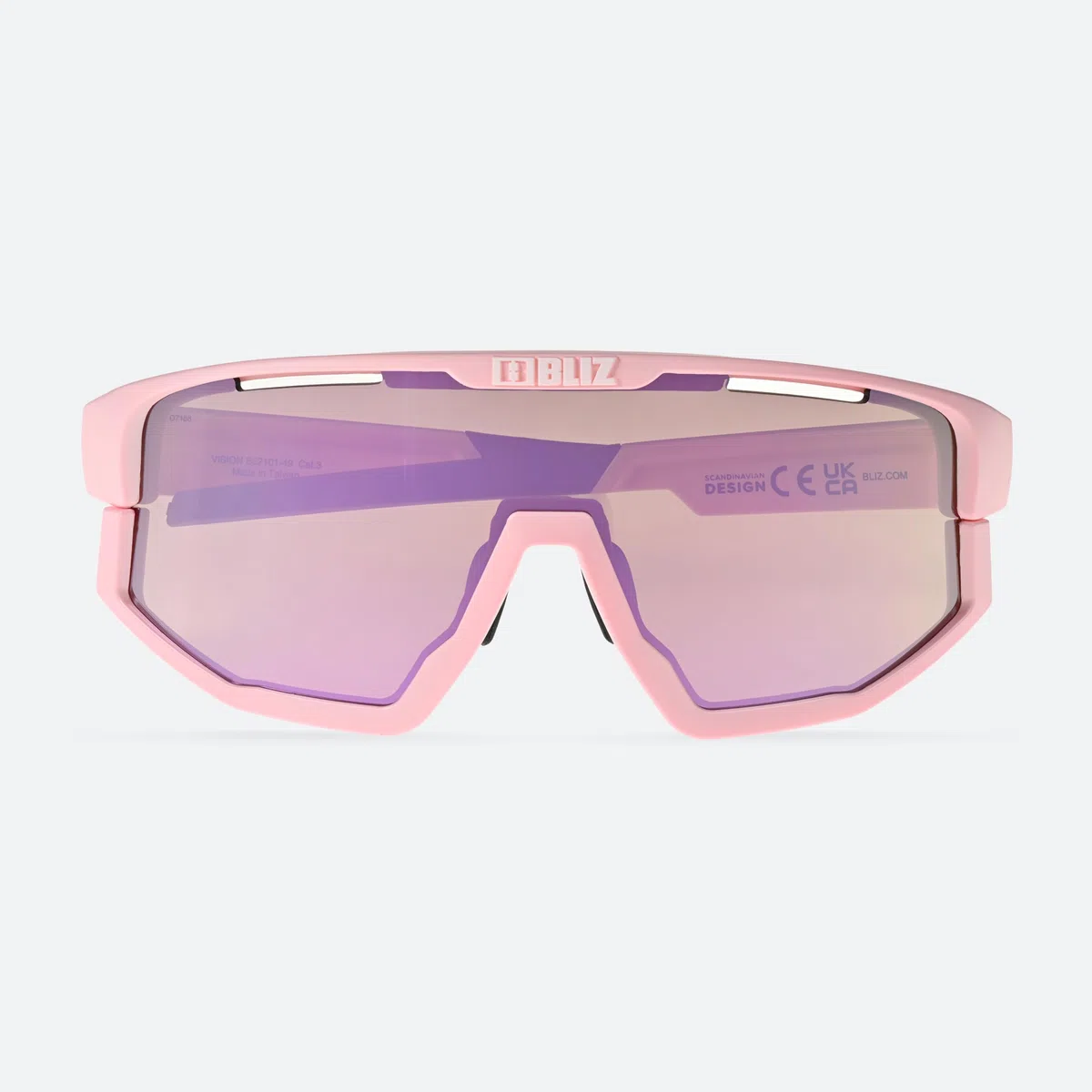 Bliz Vision Sonnenbrille Matt Powder Pink Brown Rose Multi