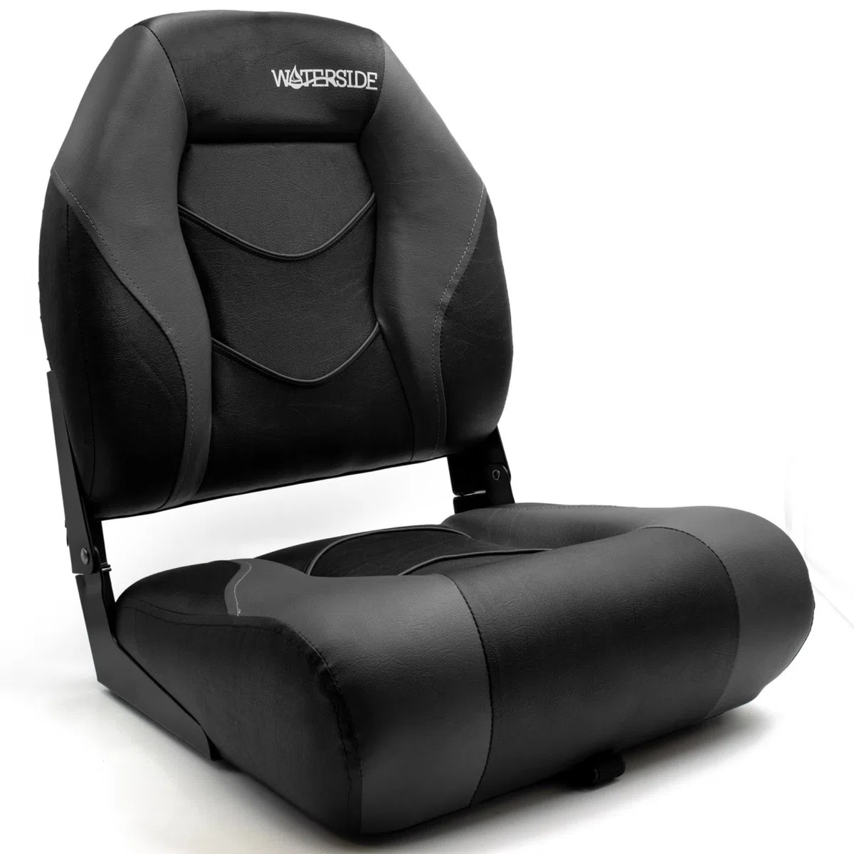 Luxus Low Back Bootssitz - Palmer - Dark Series/Steuerstuhl/Klappbarer Bootsstuhl