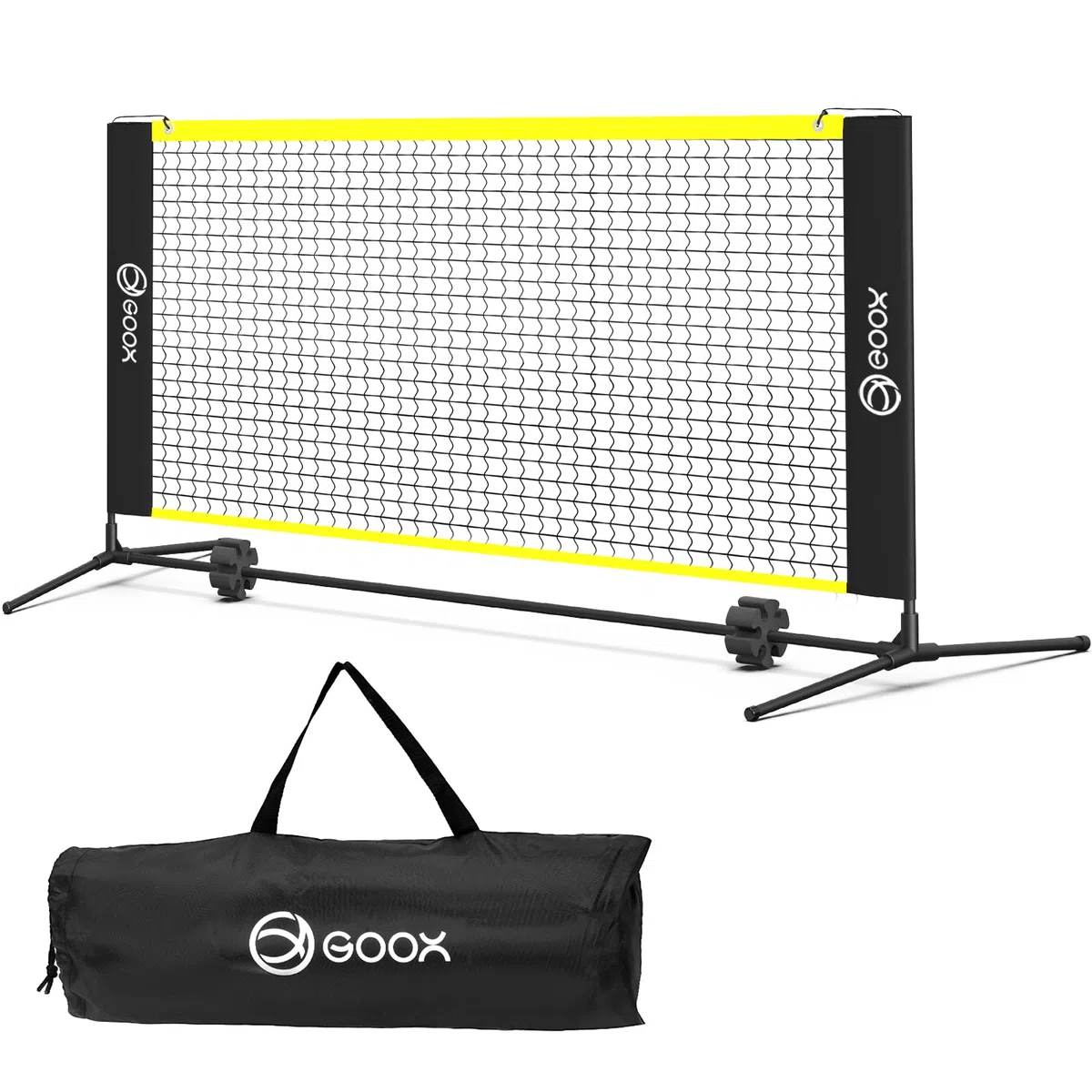 GOOX 6FT Small Mini Pickleball Net Set - Quick Setup Indoor/Outdoor Portable Practice Net