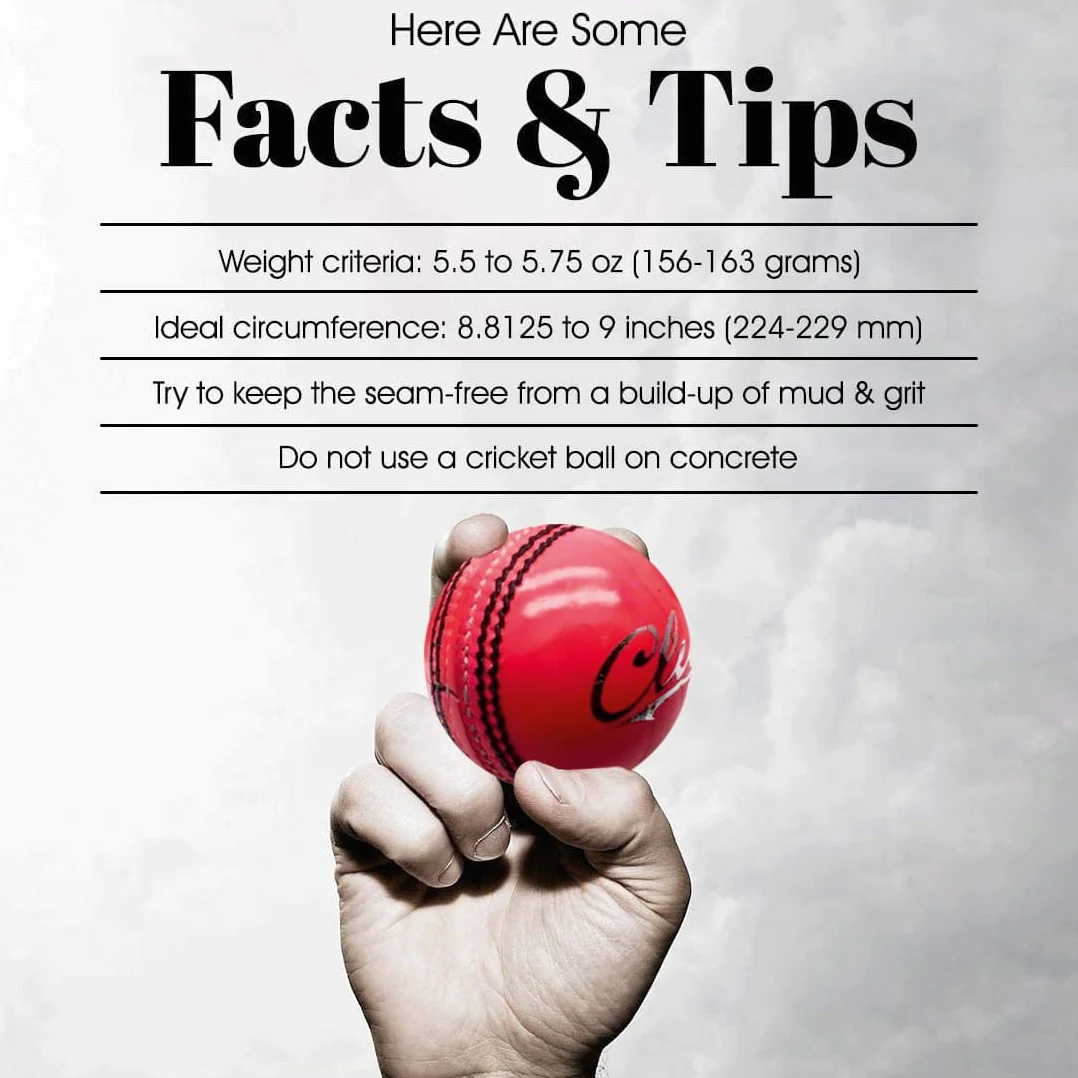 Mozi Sports Men Hand Stitched Club County Cricket Ball Grade A Senior Official Balls Pack of 6 Weight 5.5oz