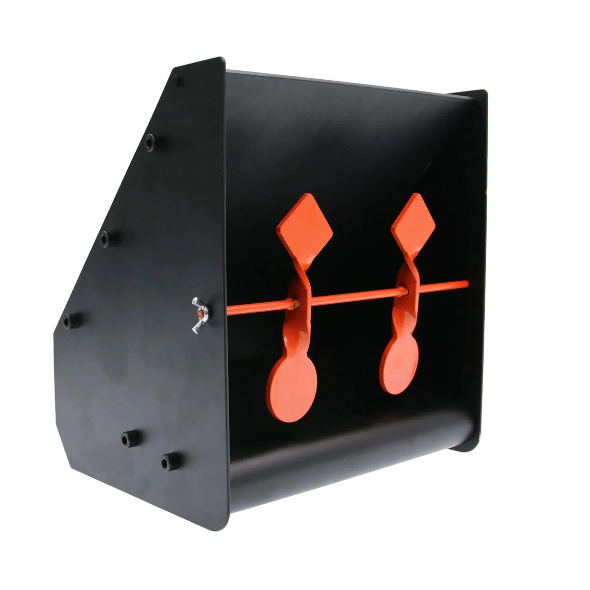 OpTacs - Kleinkaliber Kugelfangkasten Zielscheibe Pellet Catcher inkl. Pendelziel und 5 Zielscheiben I Robuster Kugelfang für Luftgewehr & Kaliber .177, .22