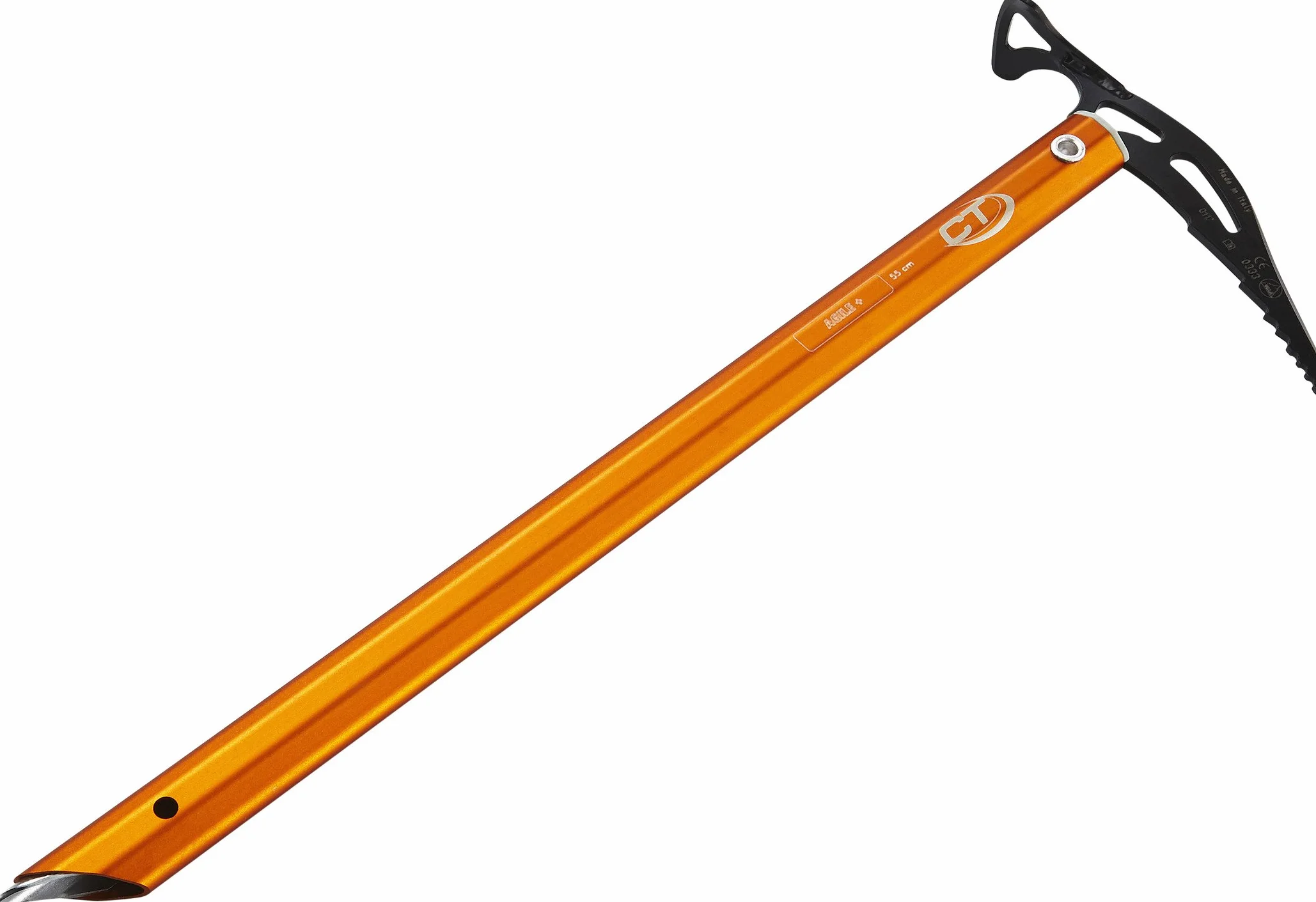 Climbing Technology Agile Plus Ice Axe Länge 55 cm steel, orange