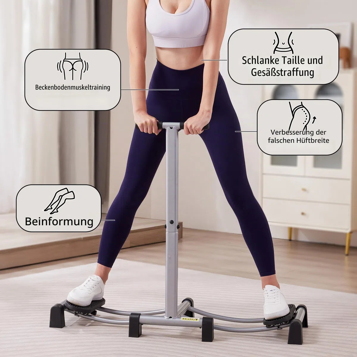 Leikefitness Ski-Simulator-Trainingsgerät: Muskelreparatur und Krafttraining für Heimfitness