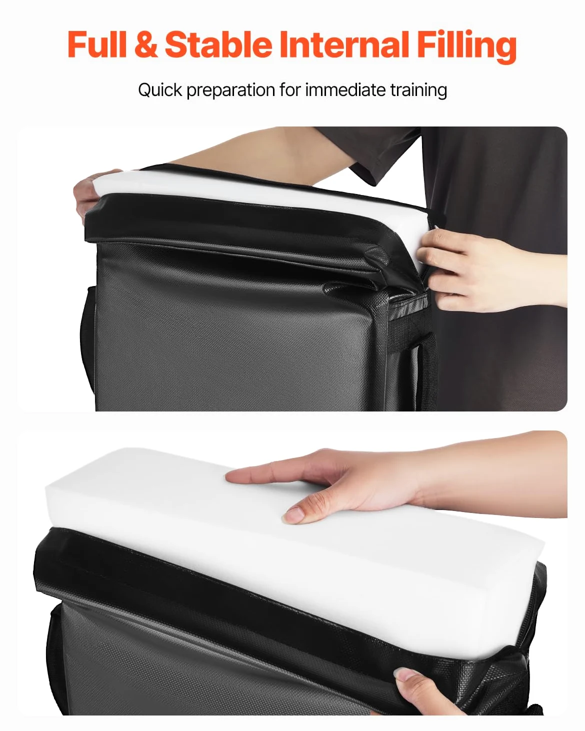 VEVOR Fußball-Blocking-Dummy Blocking-Pads (600 x 405 x 120 mm), Kick-Shield-Pad mit Griffen, Tackling-Dummies aus hochdichtem Schwamm, Trainingsgerät für Basketball Hockey Lacrosse, 2 STK.
