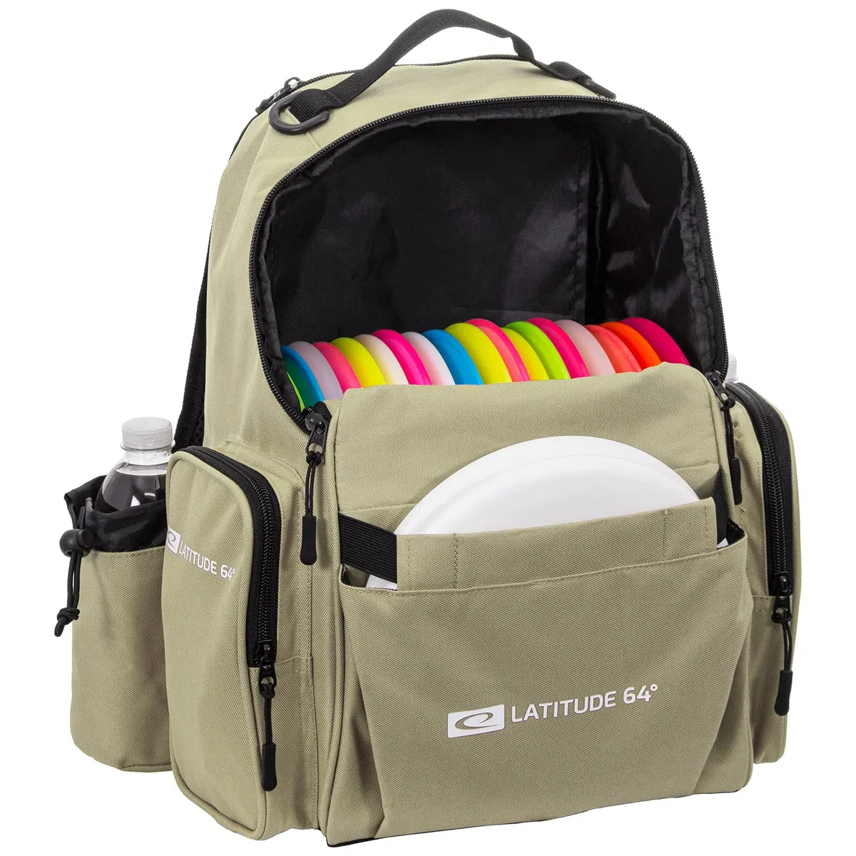 Latitude 64 Swift Disc Golf Backpack | Frisbee Disc Golf Bag with 15+ Disc Capacity | Beginner Disc Golf Backpack