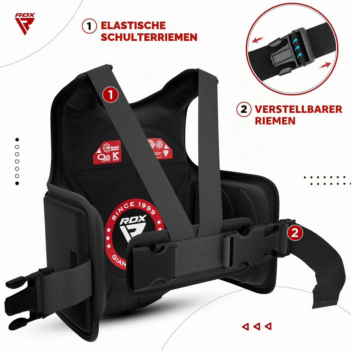 RDX Körperschutz Kampfsport, Maya Hide Leder Bauchschutz perfekt für Kickboxen, MMA Training, Muay Thai, Kampfsport, Boxtraining, Verstellbar Kampfweste Verwendung in Heim- und Fitnessstudio-Workouts