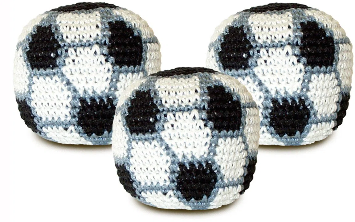 World Footbag Soccer Hacky Sack gehäkelter Fußsack