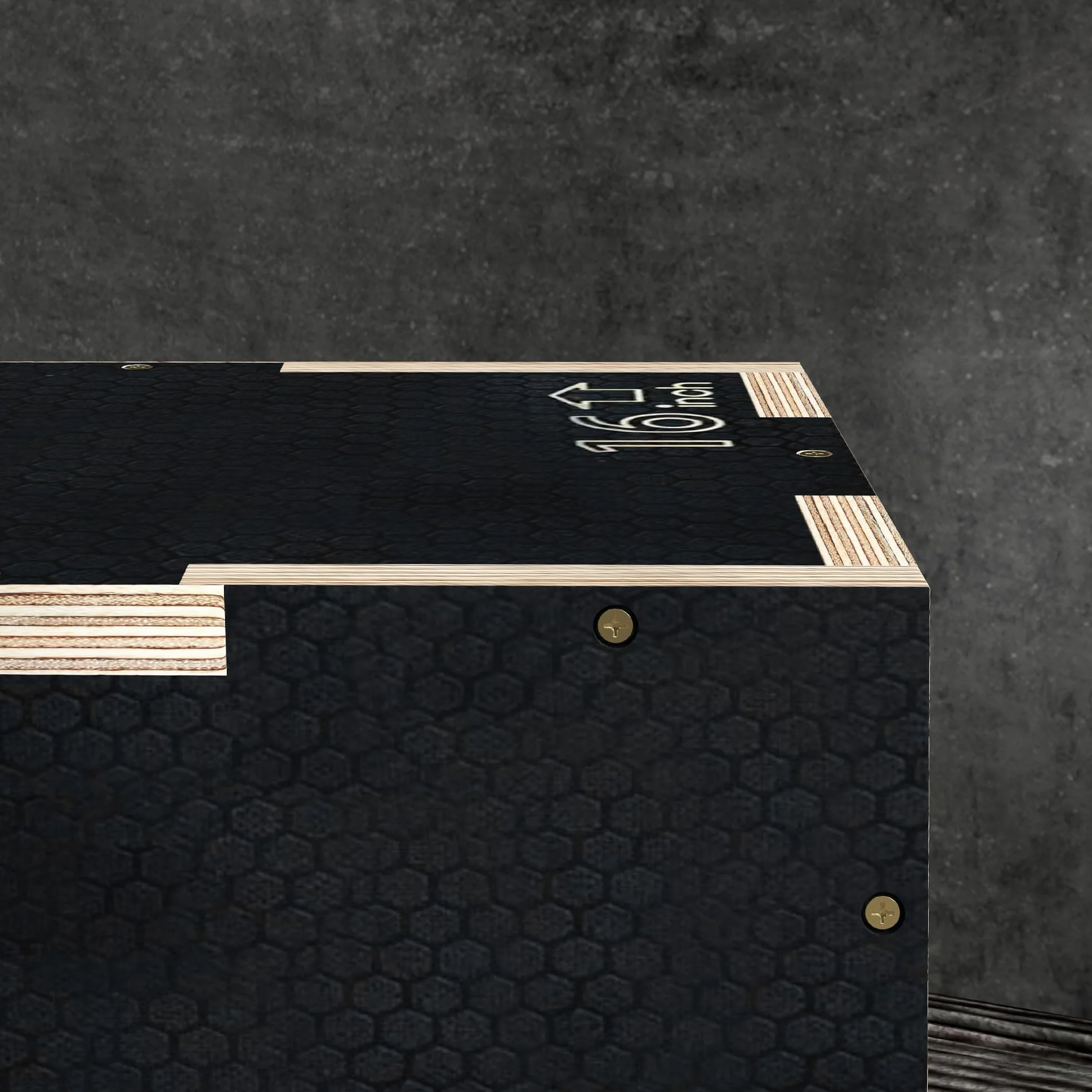 SPORTNOW 3 in 1 Plyo Box, Sprungbox aus Holz, Plyometric Plattform mit Griff, Plyometrisches Training, Sprungtrainer für Zuhause, Fitnessstudio, Schwarz