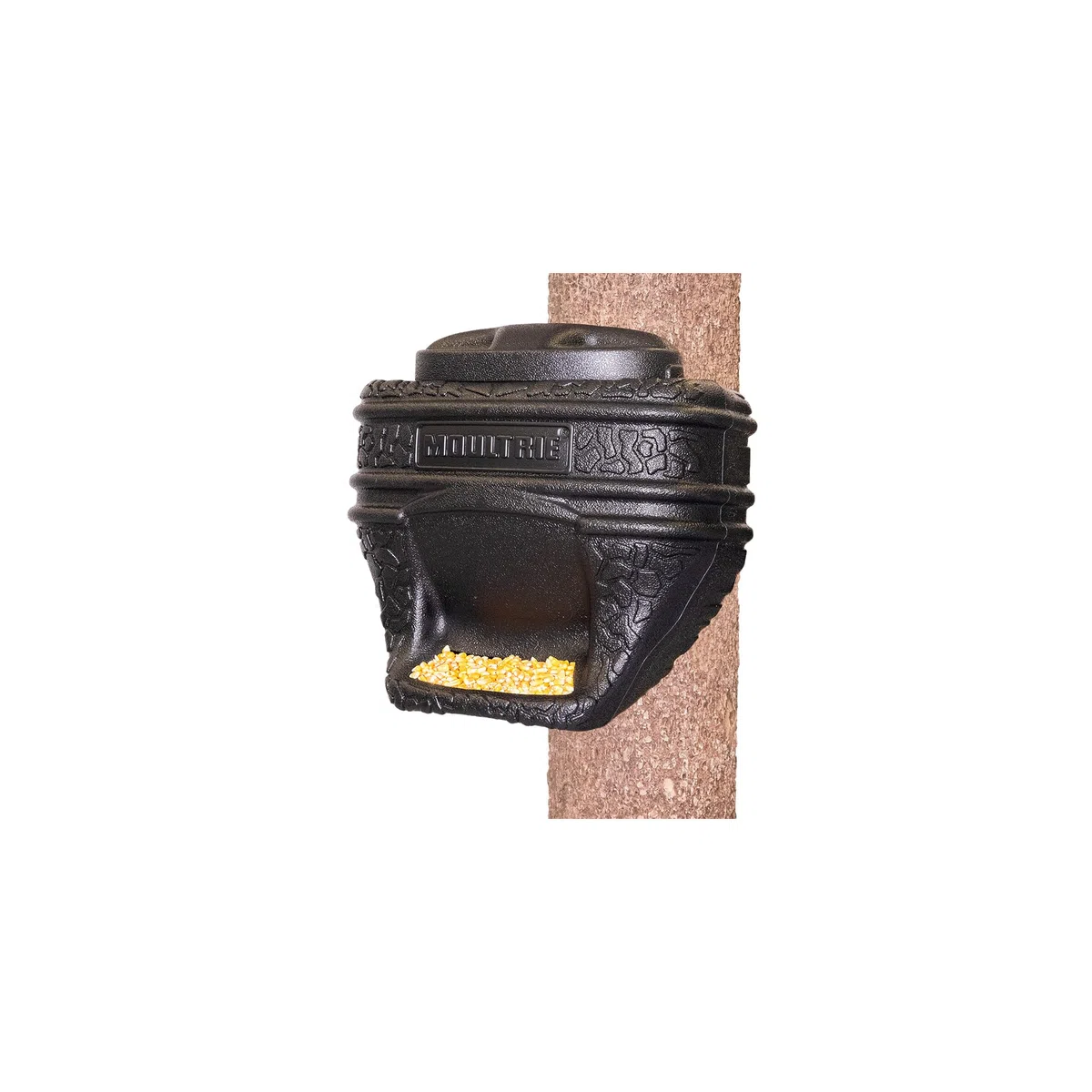 Moultrie Futterbehälter mit Schwerkraftzufuhr, 22,7 l – einfache Befestigung an Baum/Pfosten – 18 kg Fassungsvermögen – perfekt für Mais und Proteinpellets