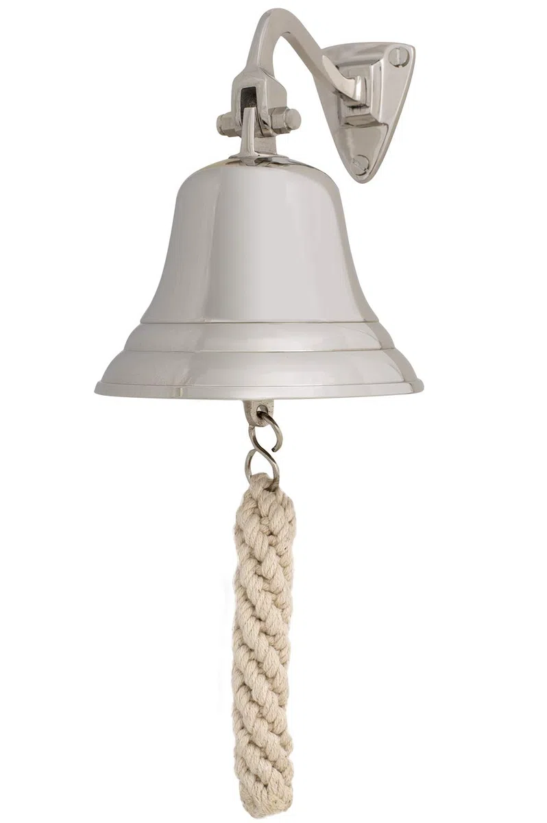 Schiffsglocke, Chrom Look, 15cm