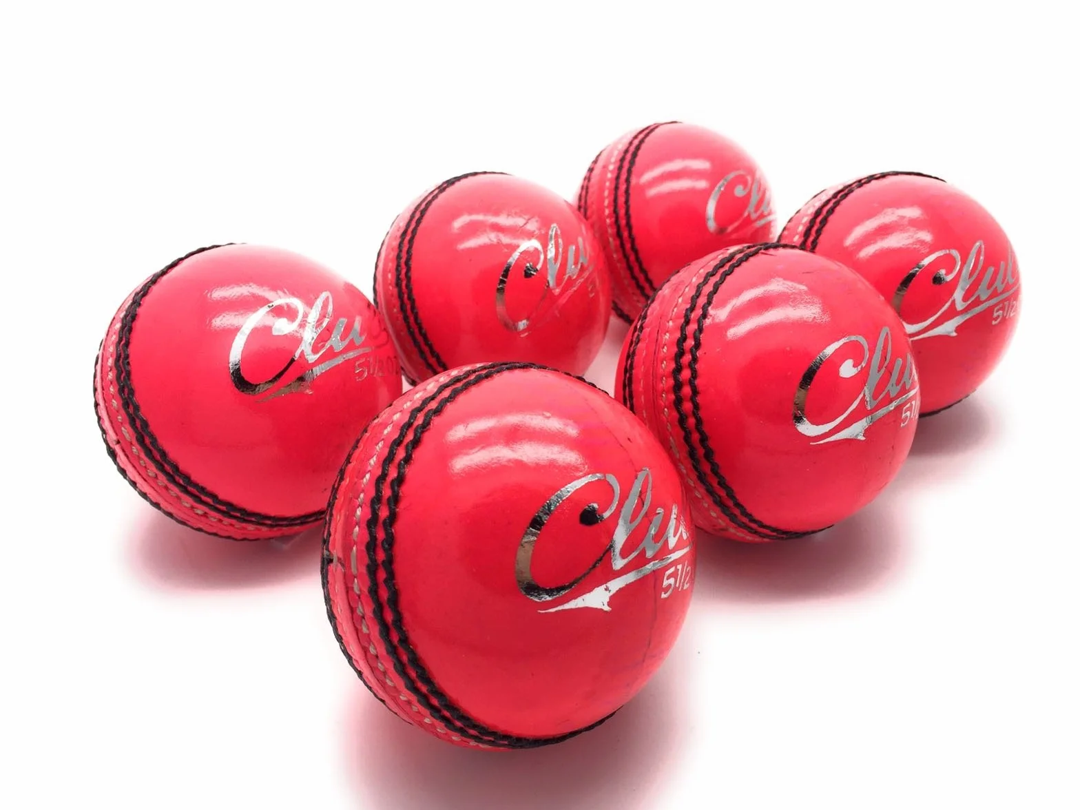 Mozi Sports Men Hand Stitched Club County Cricket Ball Grade A Senior Official Balls Pack of 6 Weight 5.5oz