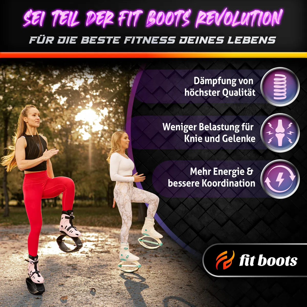 FIT BOOTS Jumping - Neue Generation von Jumping Schuhe Fitness, Originale Sprungschuhe Jumper & Moon Shoes der Internationalen FitBoots Community, die Dein Workout Revolutionieren (Aqua)