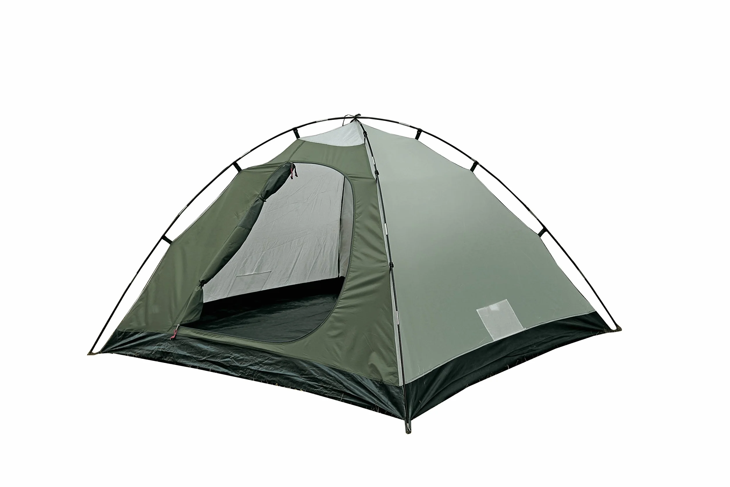 High Peak Kuppelzelt Nevada 3, Campingzelt mit Vorbau, Iglu-Zelt für 3 Personen, doppelwandig, wasserdicht, Ventilationssystem, Wetterschutz-Eingang, Moskitoschutz