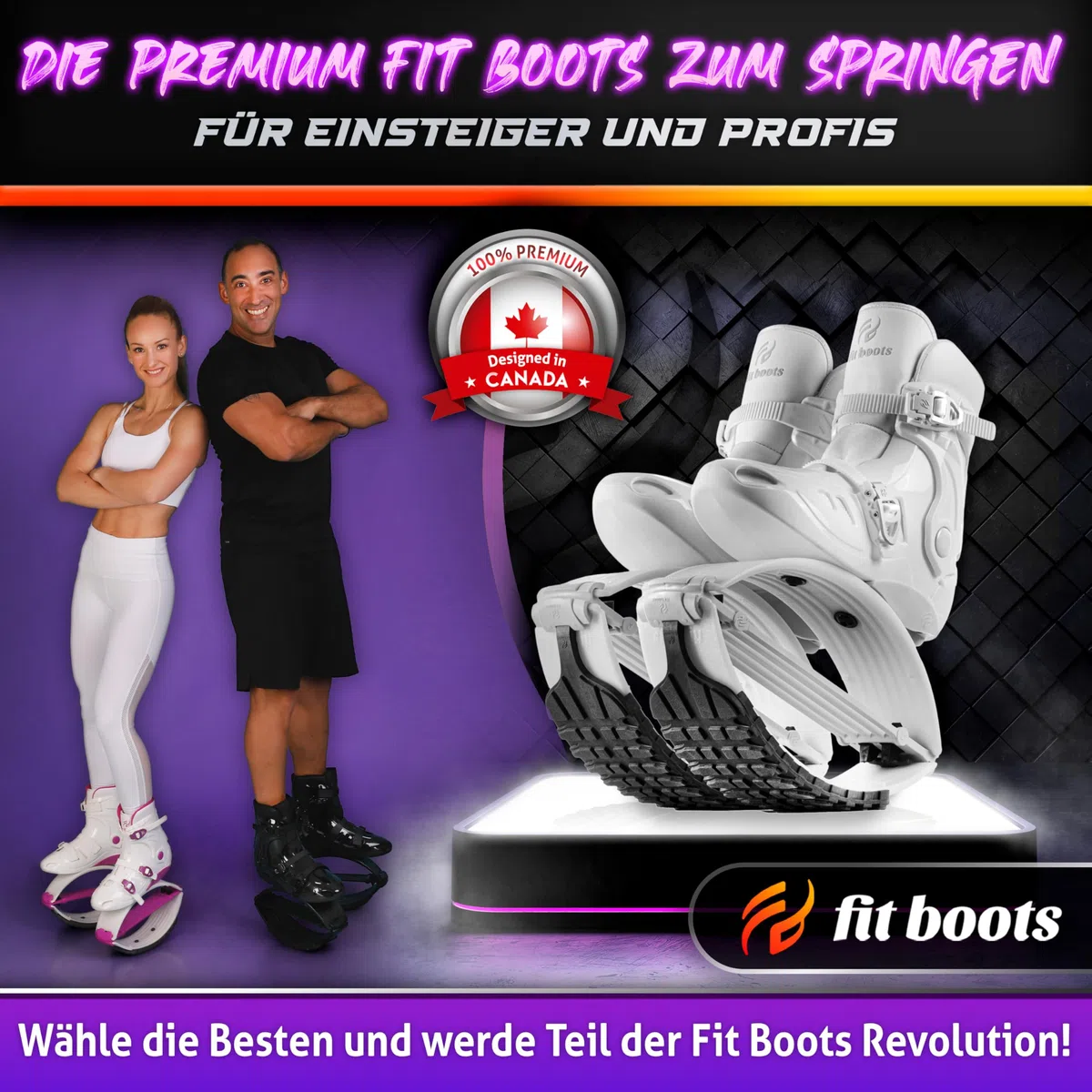 FIT BOOTS Jumping - Neue Generation von Jumping Schuhe Fitness, Originale Sprungschuhe Jumper & Moon Shoes der Internationalen FitBoots Community, die Dein Workout Revolutionieren (Aqua)