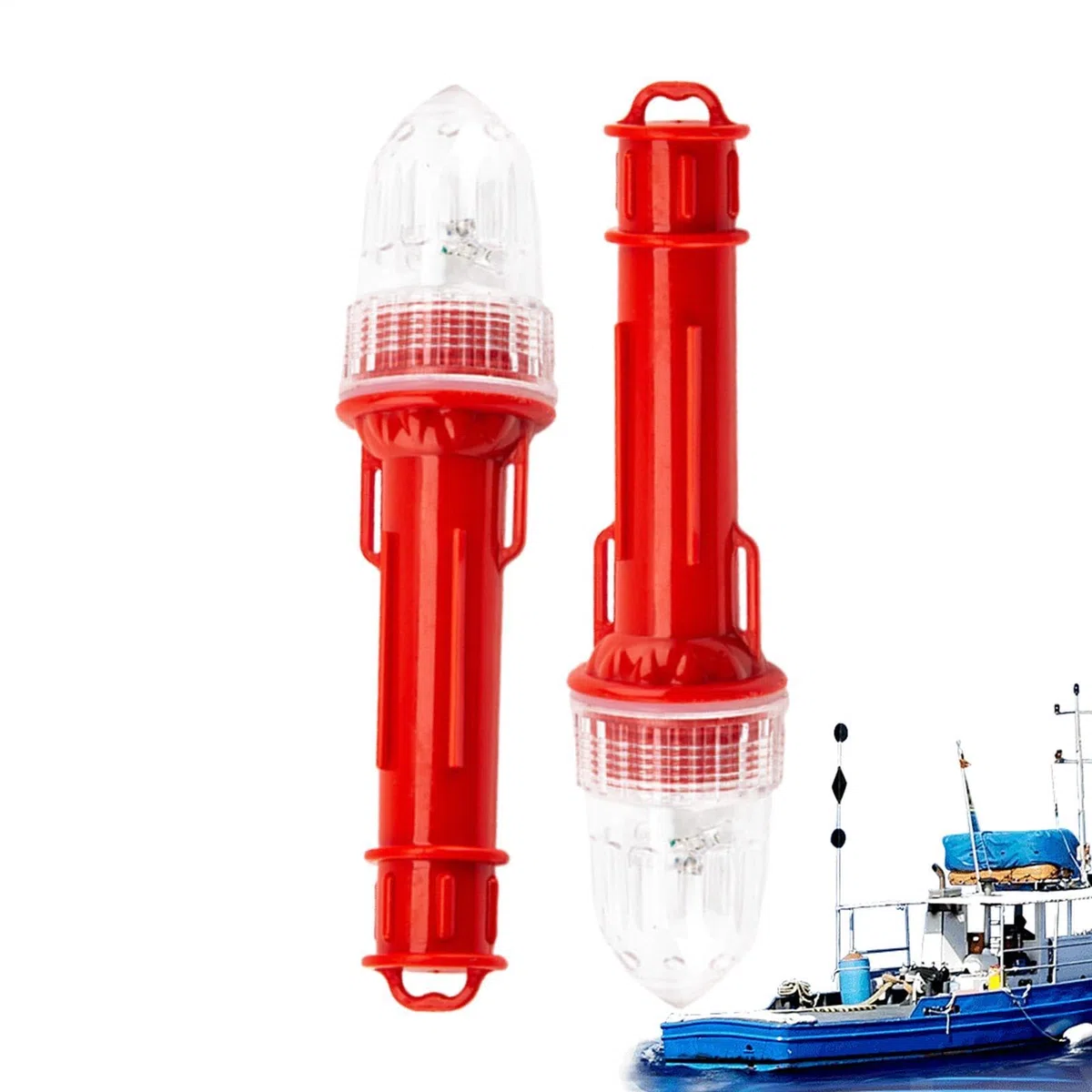 Marine Sicherheitsfackeln,2 Stück Warnlicht für Boote | Intelligente Marine-Signal-Leuchtraketen,für Rafting, Angeln, Segeln, Kajak, Binnenseen, Flüsse, Yachten, Küstengewässer und Offshore-Gewässer