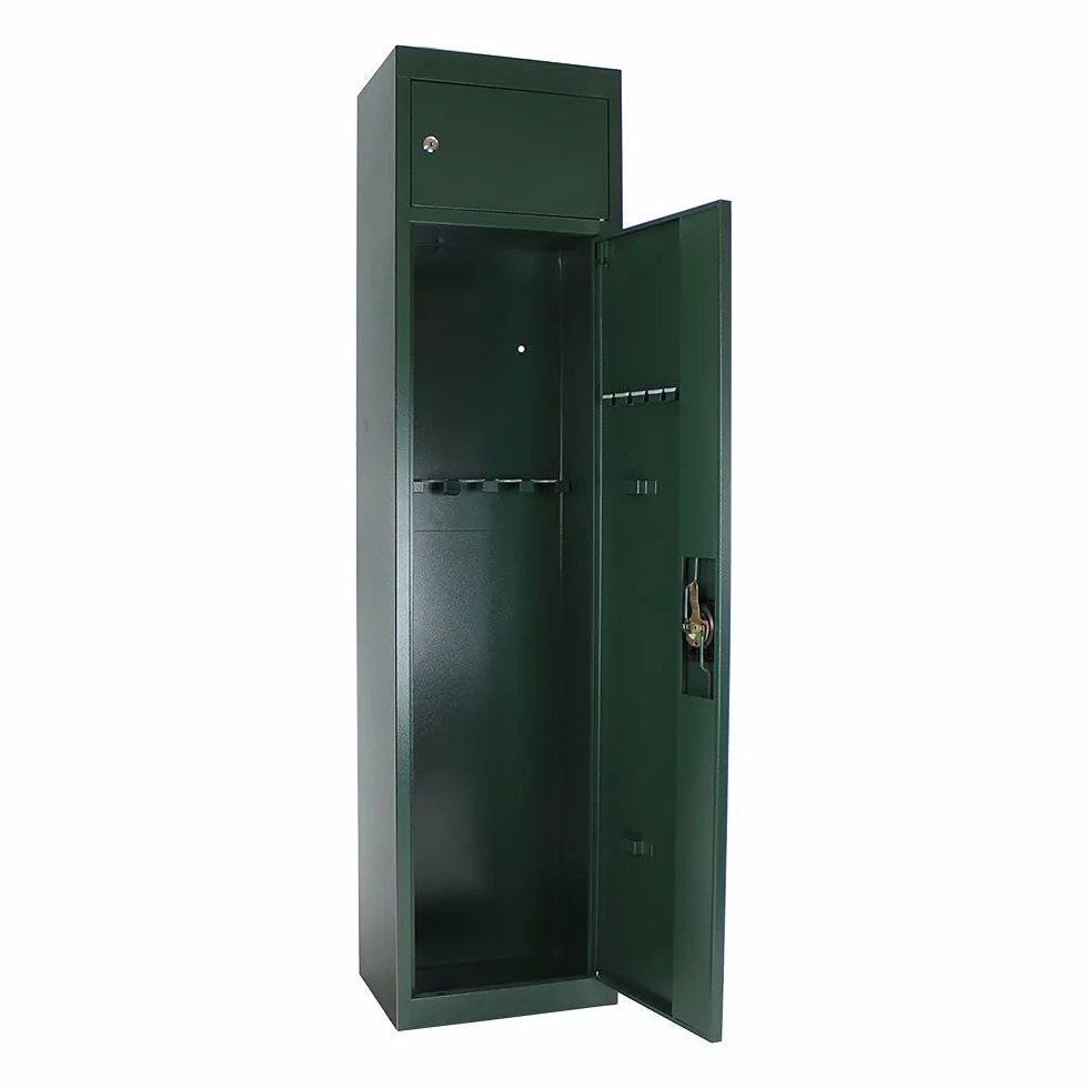Profirst Waffenschrank Brom 5 Cargo Zylinderschloss Grün BxH 37x150cm Waffenhalter Putzstockhalter