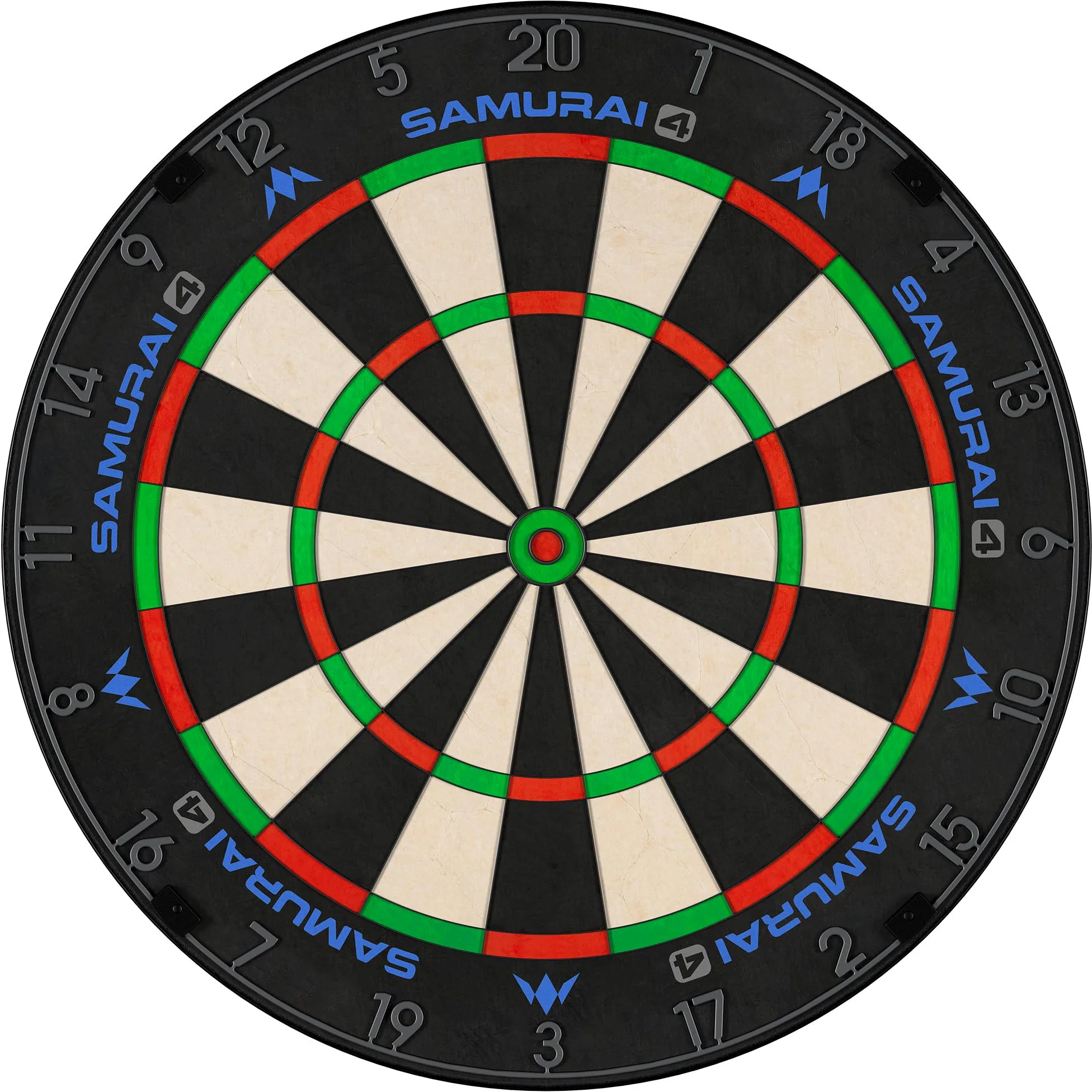 Mission Darts | Samurai 4 | Professionelle Borsten-Dartscheibe | Messerdraht | White OR Graphite Spider Edition