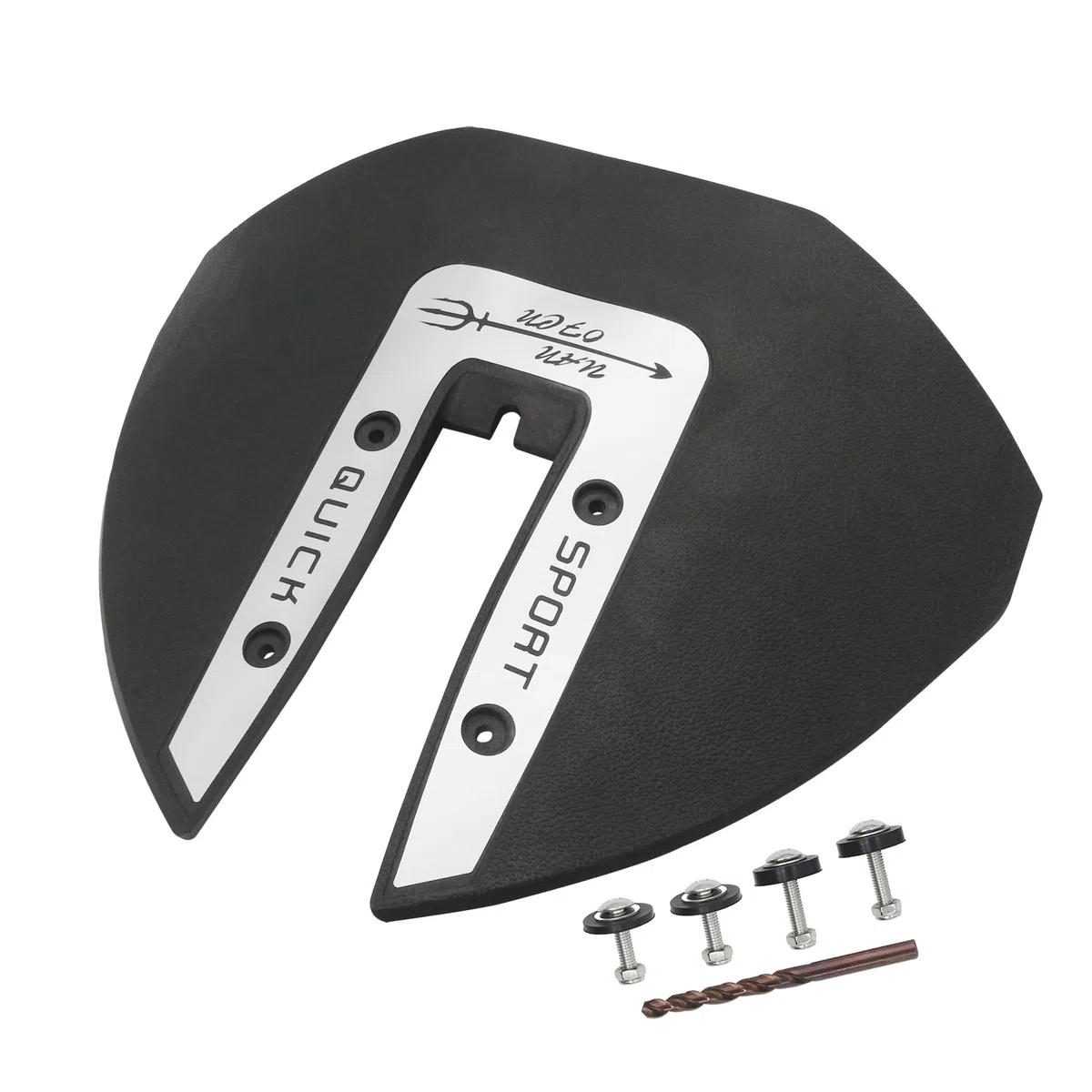 Sport 300 Leistungs-Hydrofoil-Stabilisator für Außenbordmotoren und Z-Antriebe 40–300 PS, Schwarz