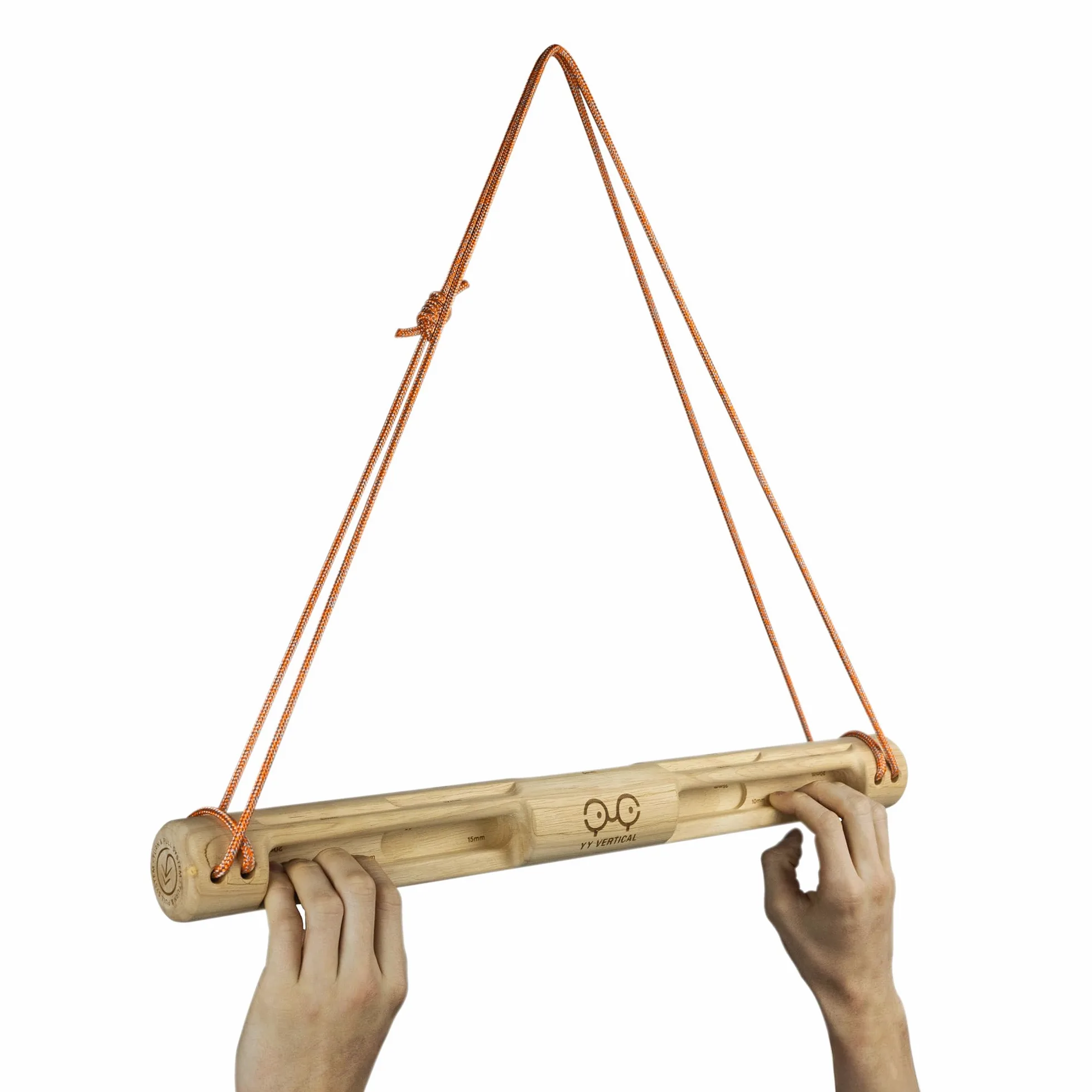YY Vertical - Das Original Baguette Evo Climbing Hangboard aus Holz zum Klettern, ideal für Heimtraining, passt sich der Klimmzugstange an, stärkt Ihre Finger