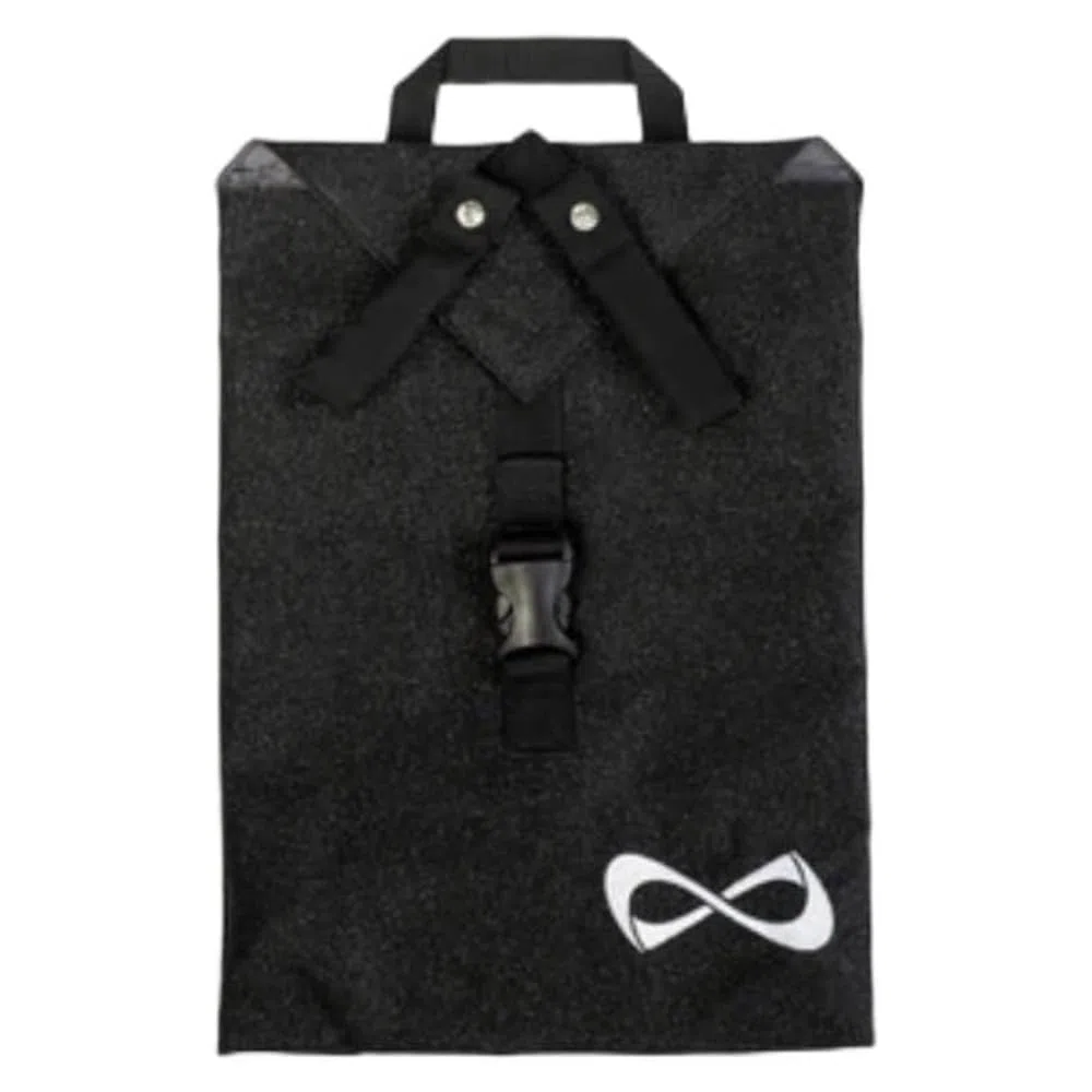 Nfinity Schwarze glitzernde Uniformer: Cheer Uniform Organizer-Tasche, leichte Aufbewahrung, reisebereit mit Reißverschluss, wasserabweisend